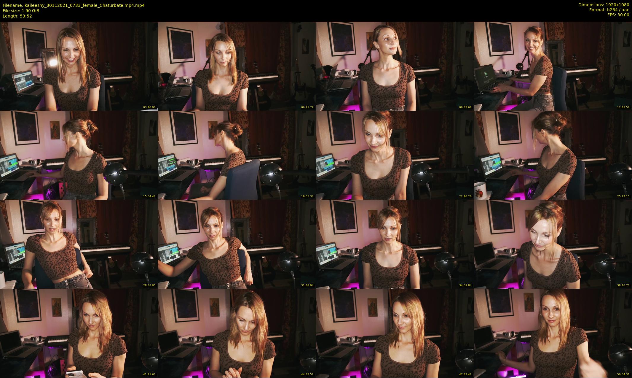 kaileeshy — 54 minute Chaturbate female cam show recording, 1080p, Nov 30, 2021