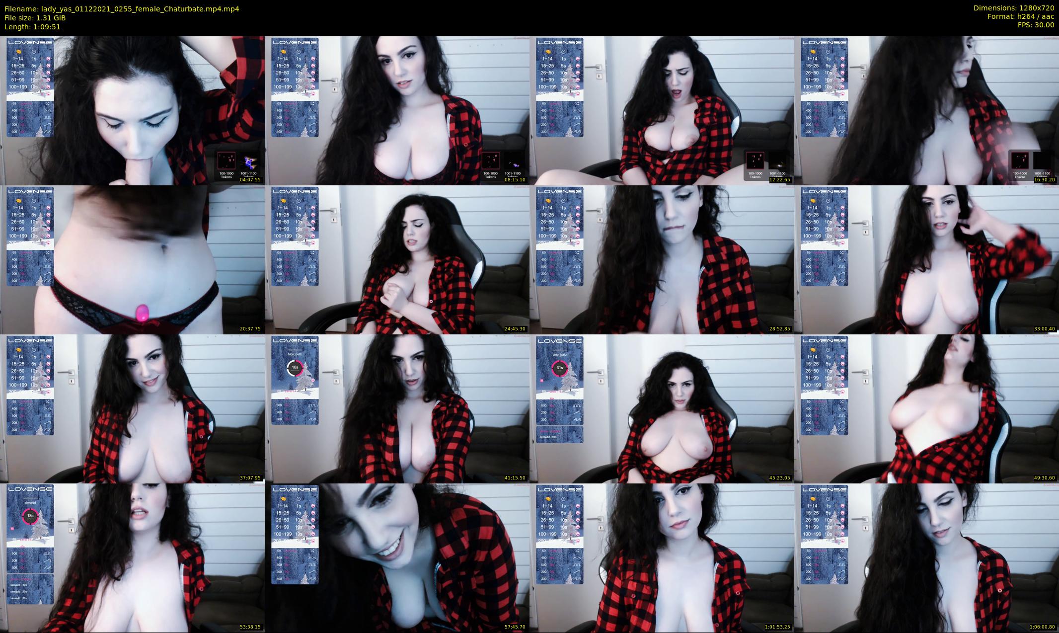 lady_yas — 70 minute Chaturbate female cam show recording, 720p, Dec 1, 2021