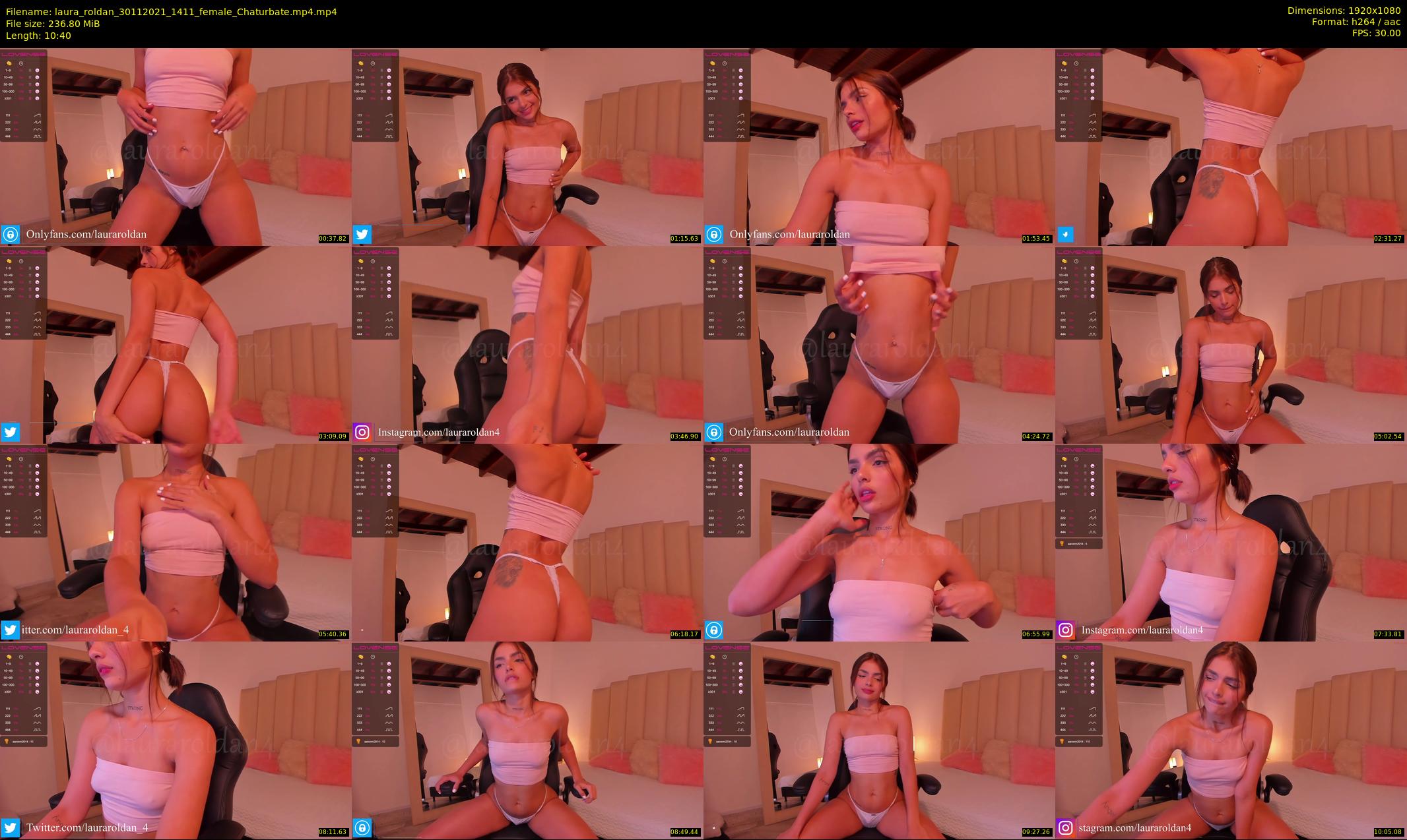 laura_roldan — 11 minute Chaturbate female cam show recording, 1080p, Nov 30, 2021