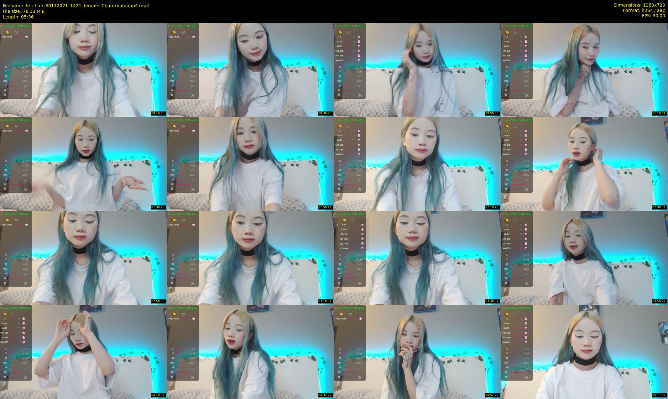 le_chan — 6 minute Chaturbate female cam show recording, 720p, Nov 30, 2021
