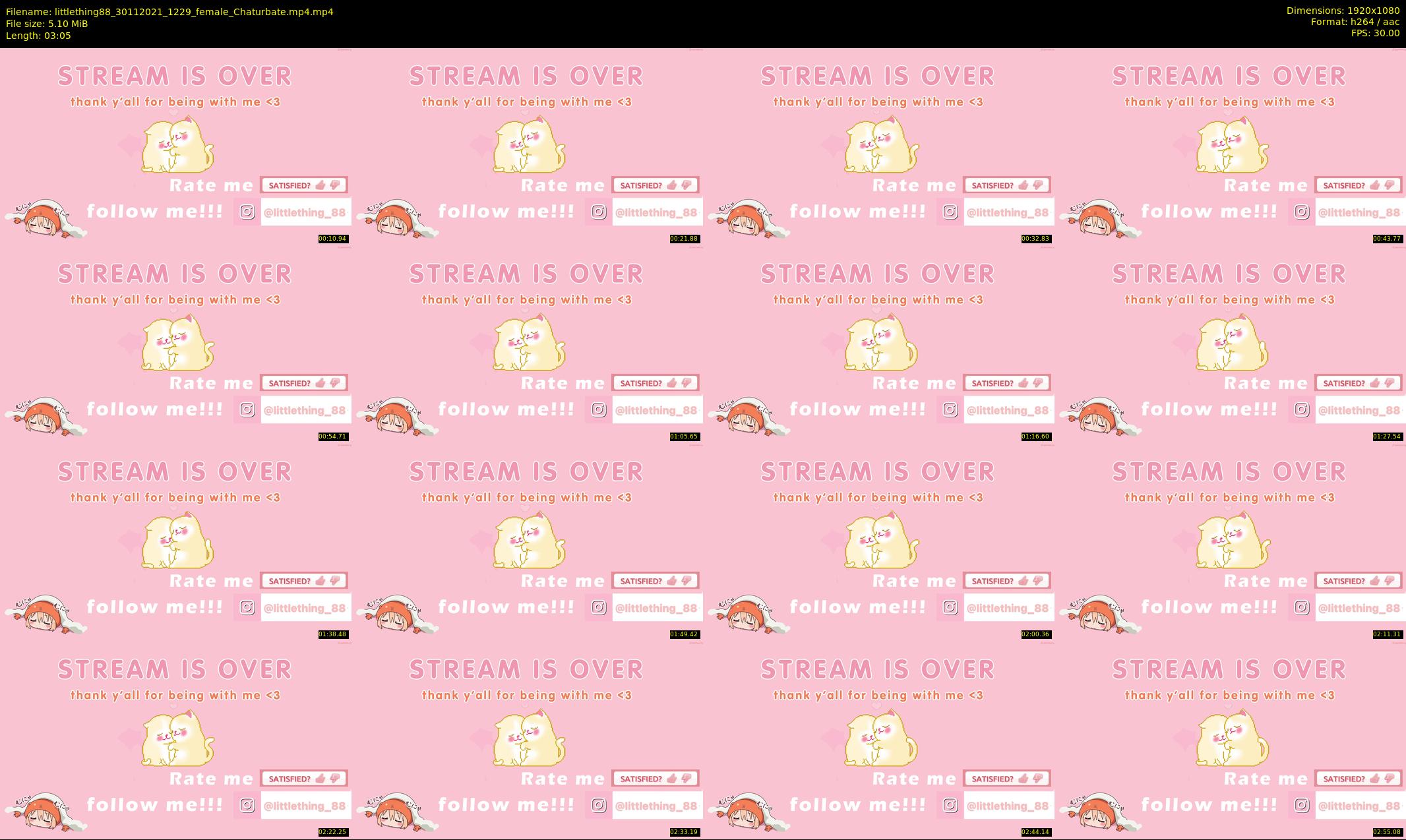littlething88 — 4 minute Chaturbate female cam show recording, 1080p, Nov 30, 2021