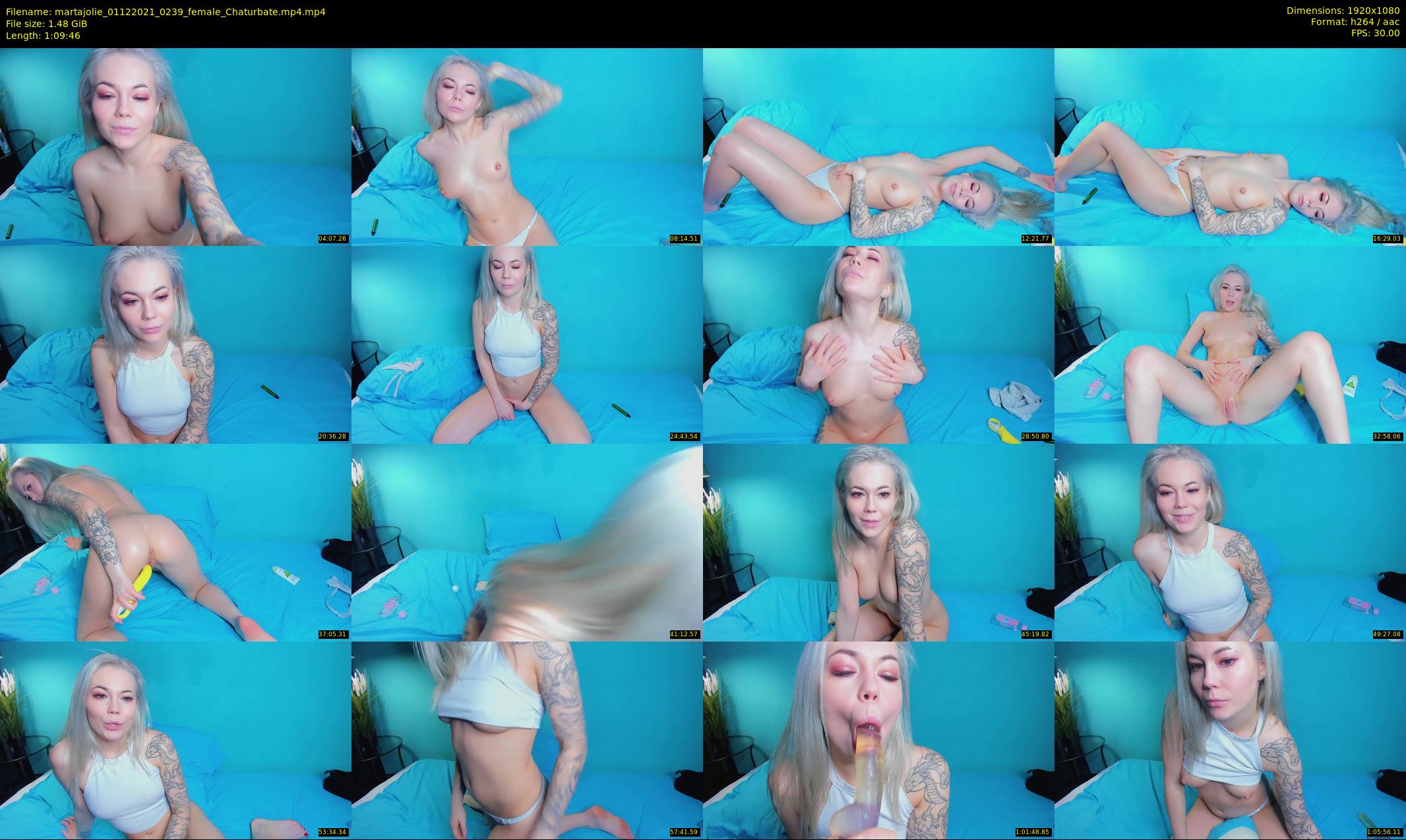 martajolie — 70 minute Chaturbate female cam show recording, 1080p, Dec 1, 2021