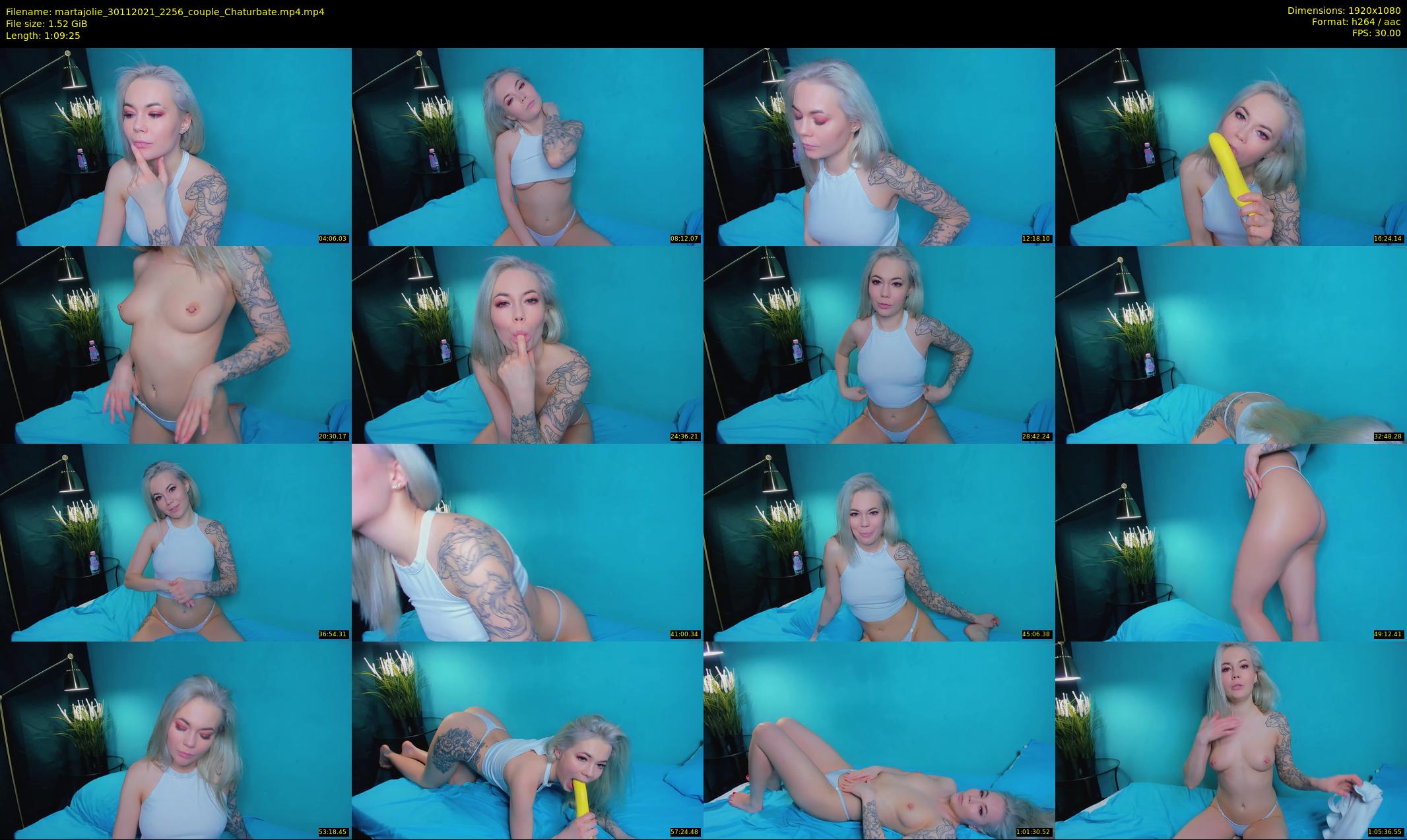 martajolie — 70 minute Chaturbate female cam show recording, 1080p, Nov 30, 2021