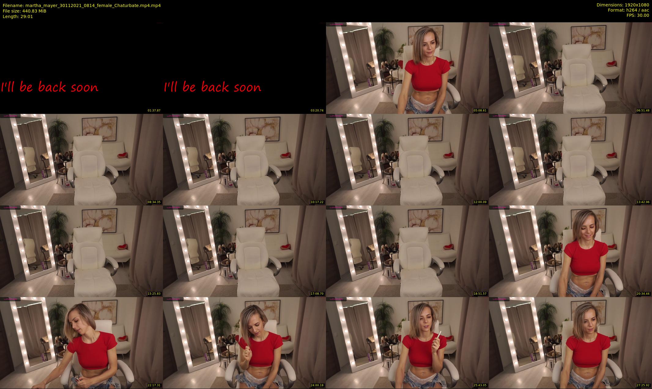 martha_mayer — 30 minute Chaturbate female cam show recording, 1080p, Nov 30, 2021