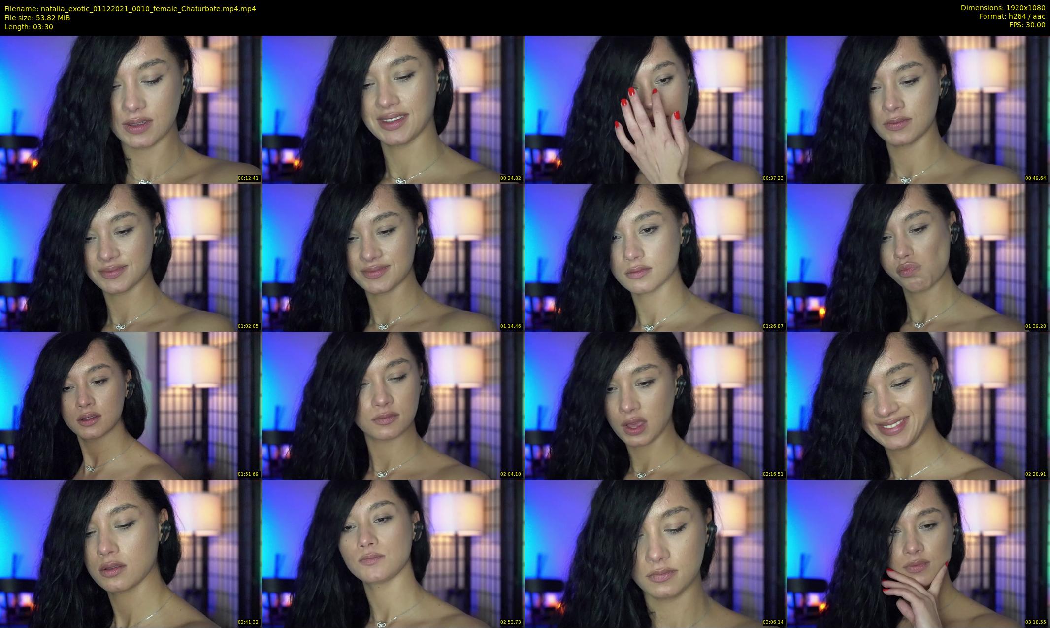 natalia_exotic — 4 minute Chaturbate female cam show recording, 1080p, Dec 1, 2021