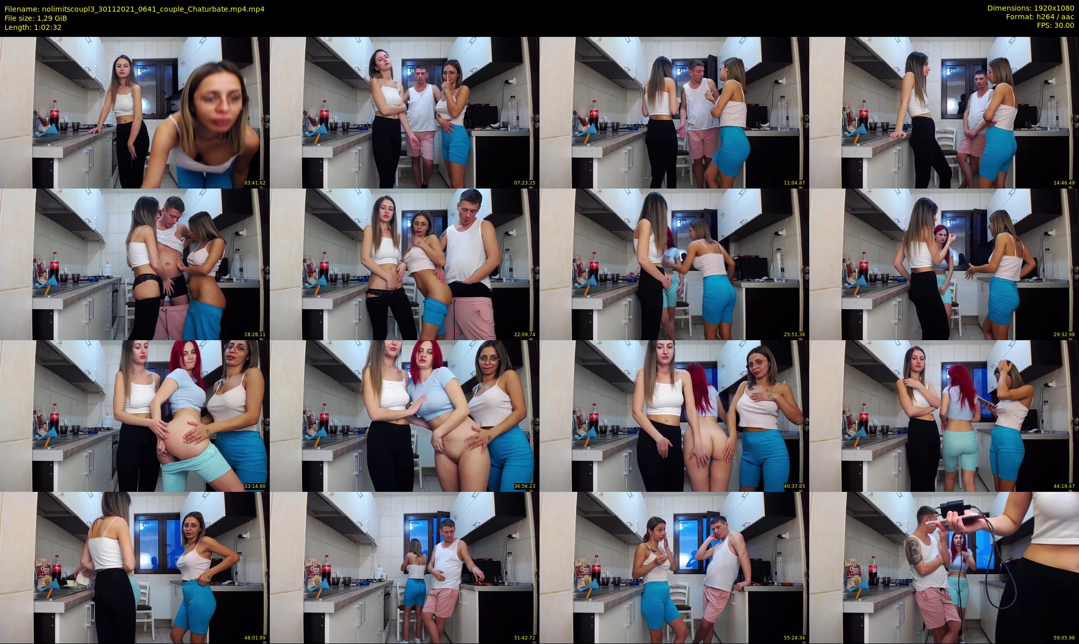 nolimitscoupl3 — 63 minute Chaturbate couple cam show recording, 1080p, Nov 30, 2021