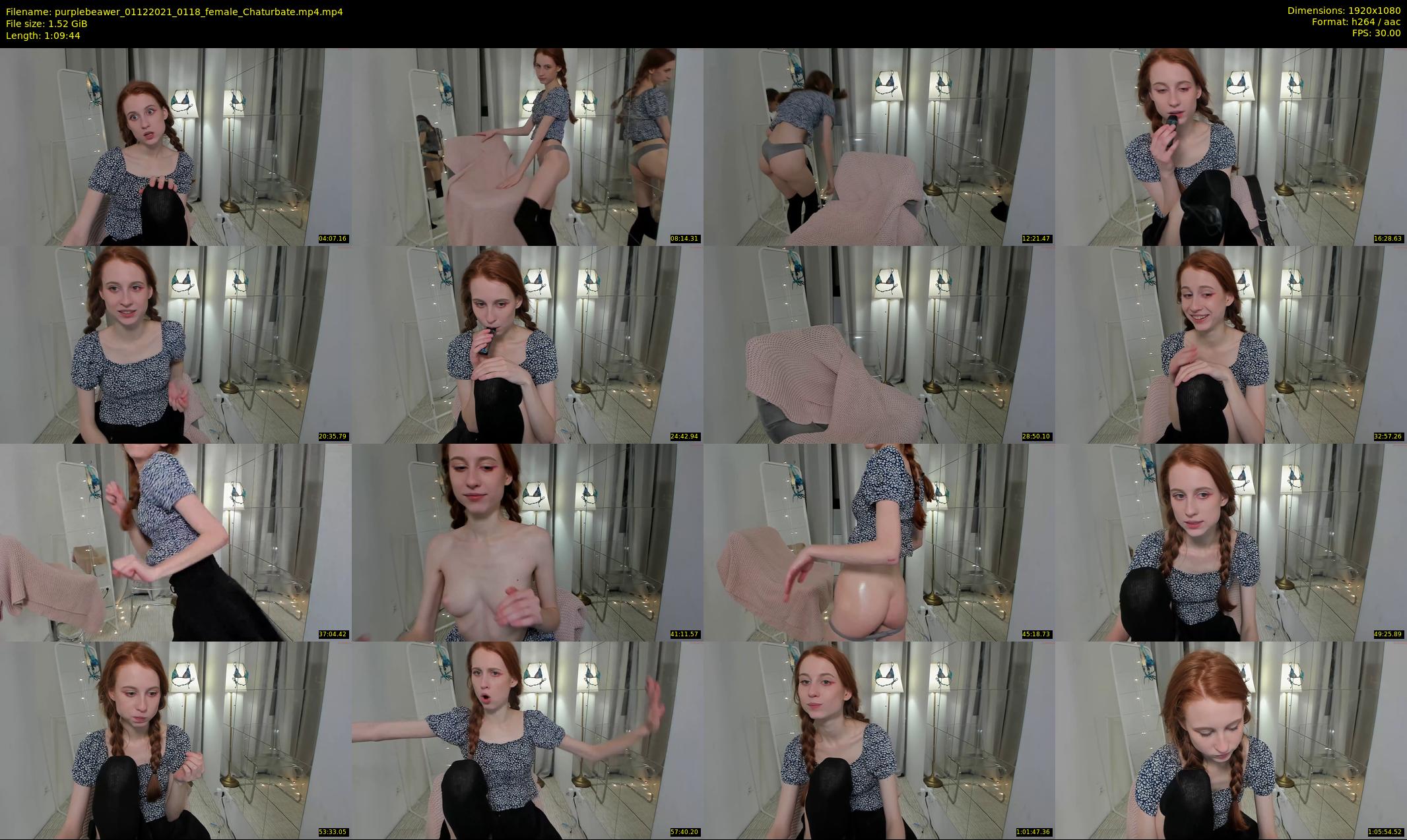 purplebeawer — 70 minute Chaturbate female cam show recording, 1080p, Dec 1, 2021