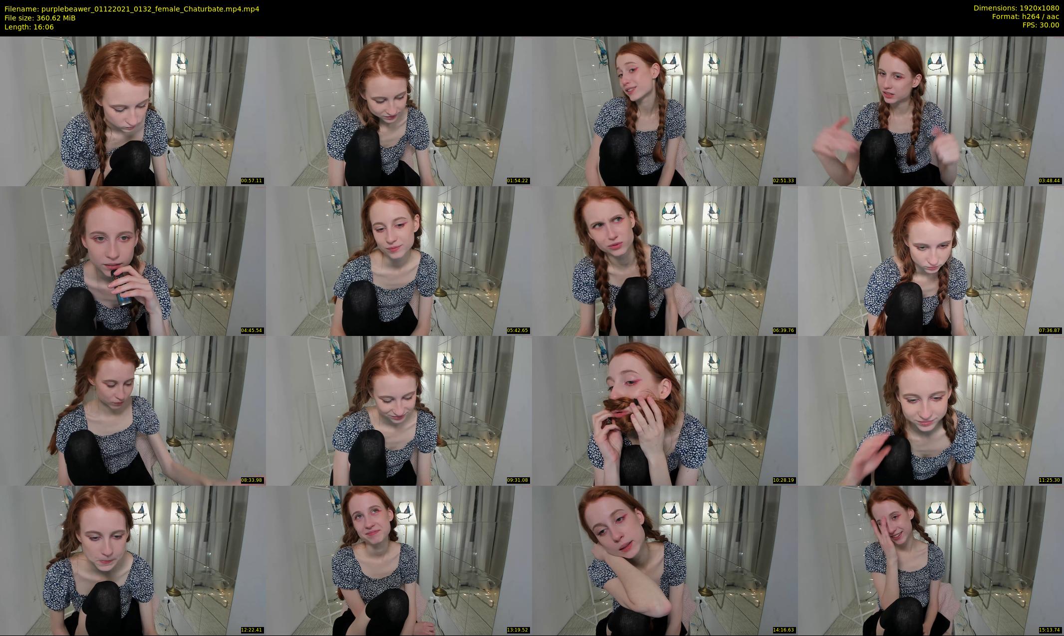 purplebeawer — 17 minute Chaturbate female cam show recording, 1080p, Dec 1, 2021