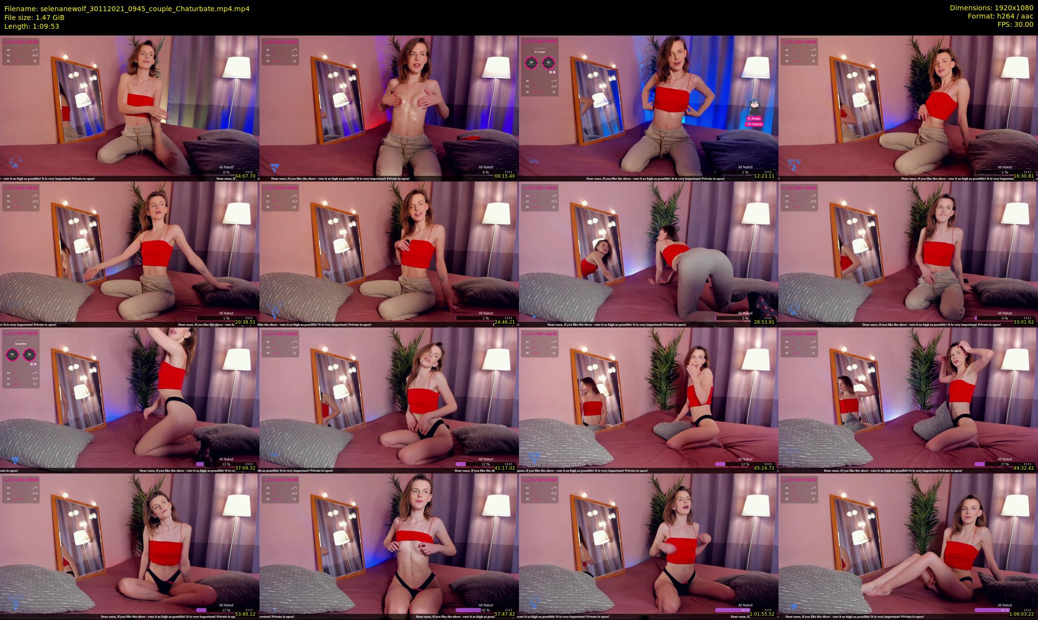 selenanewolf — 70 minute Chaturbate couple cam show recording, 1080p, Nov 30, 2021
