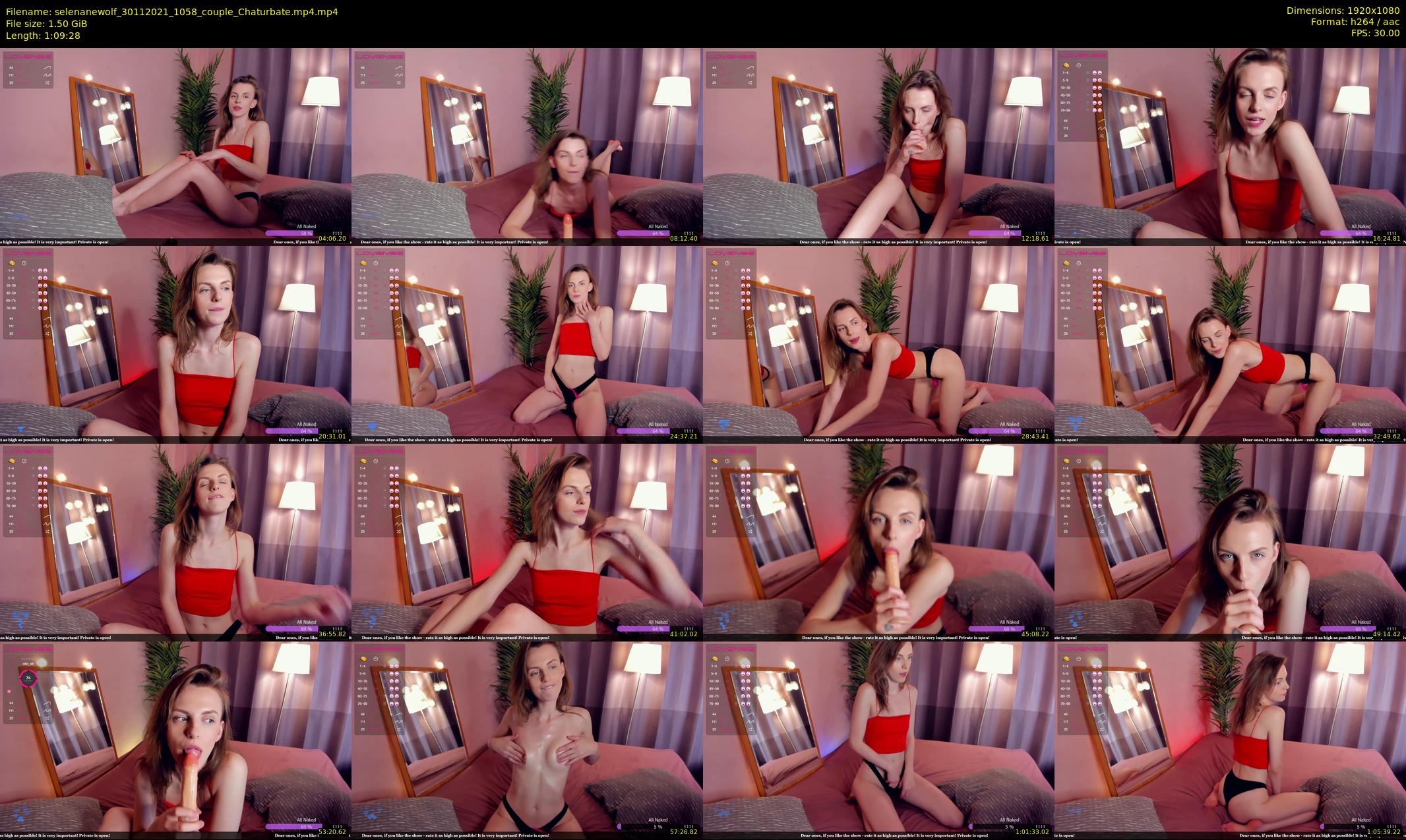 selenanewolf — 70 minute Chaturbate couple cam show recording, 1080p, Nov 30, 2021