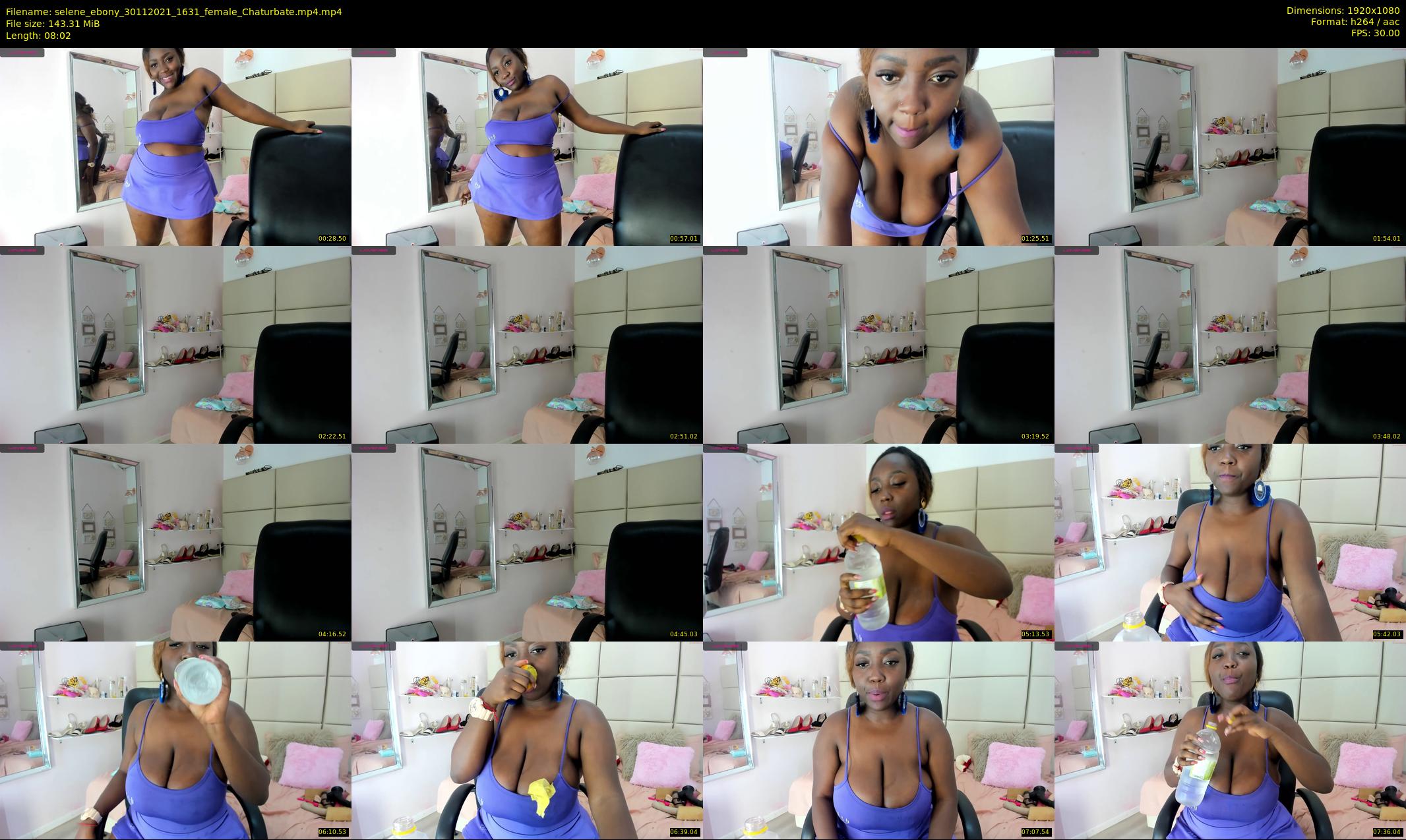 selene_ebony — 9 minute Chaturbate female cam show recording, 1080p, Nov 30, 2021