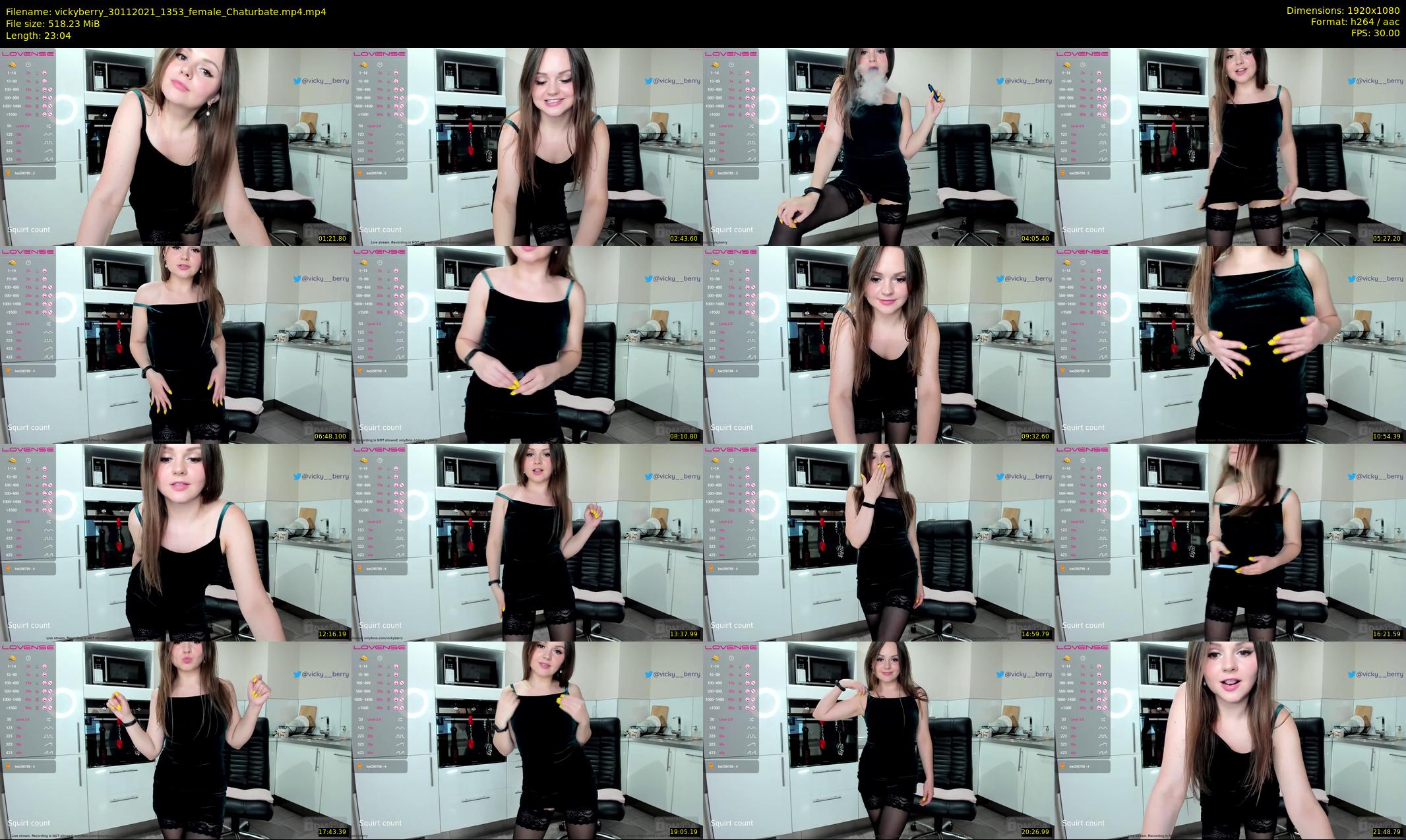 vickyberry — 24 minute Chaturbate female cam show recording, 1080p, Nov 30, 2021