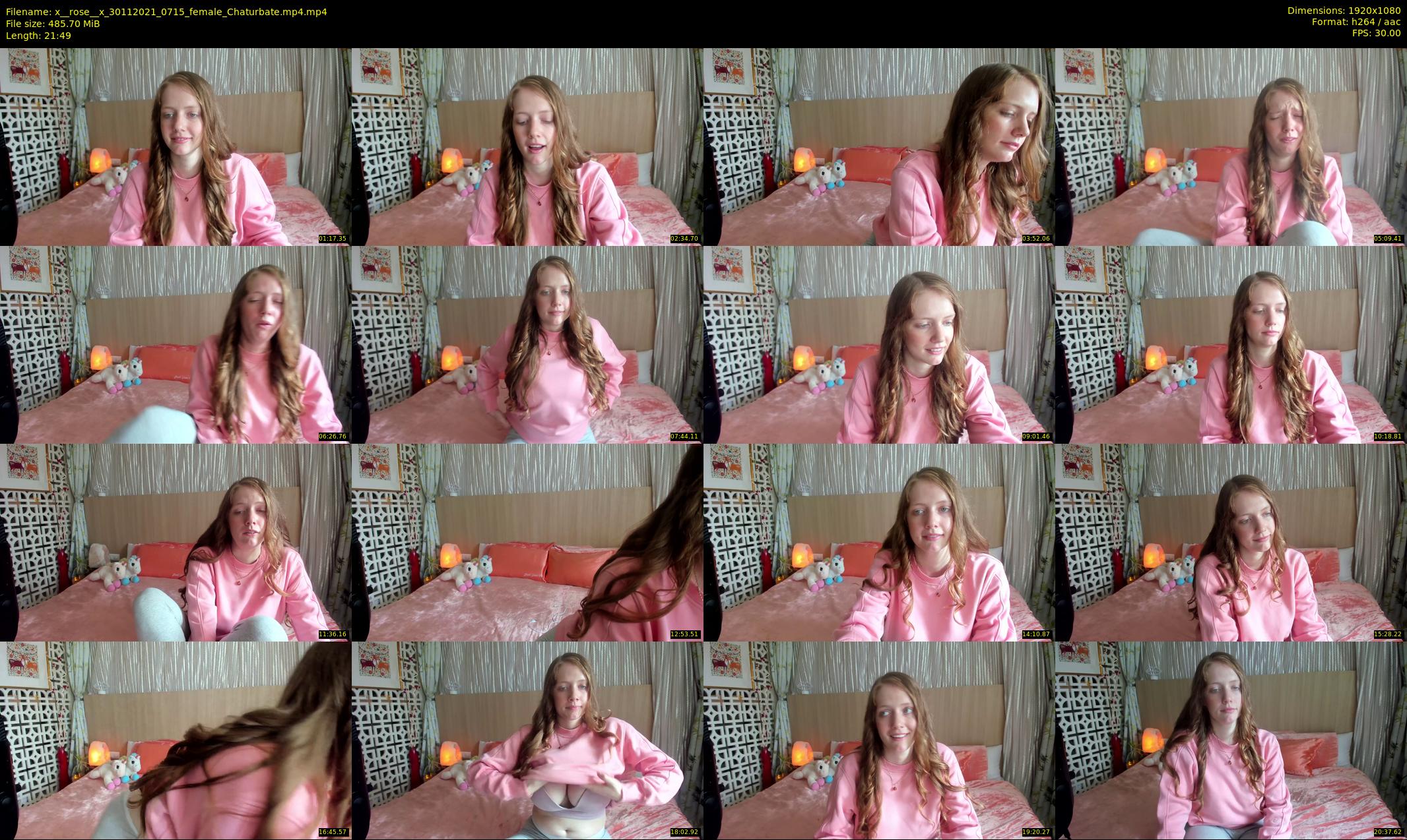 x__rose__x — 22 minute Chaturbate female cam show recording, 1080p, Nov 30, 2021