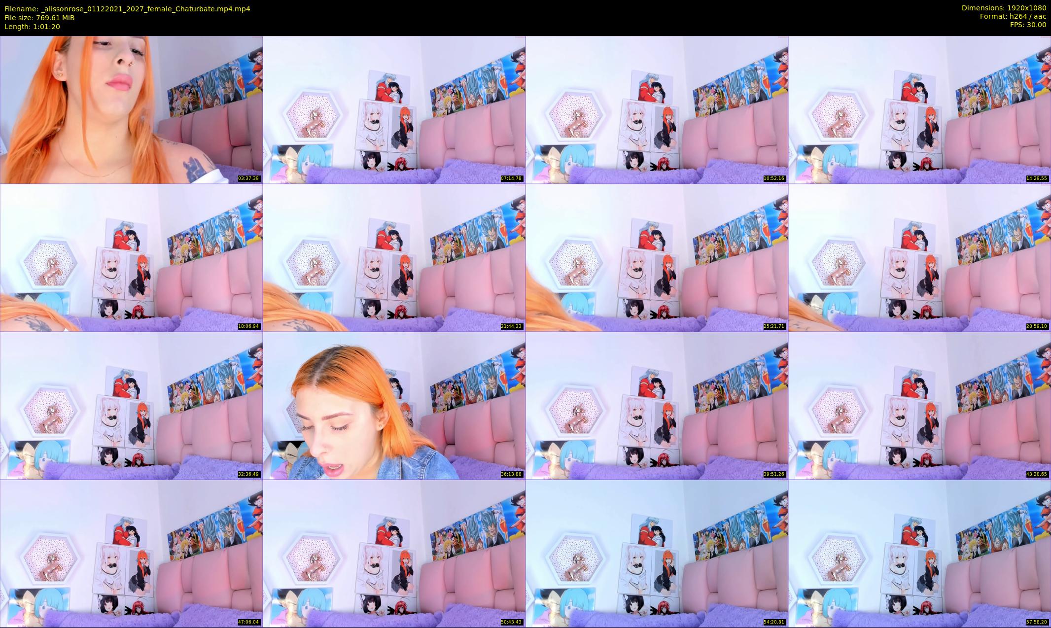 _alissonrose — 62 minute Chaturbate female cam show recording, 1080p, Dec 1, 2021