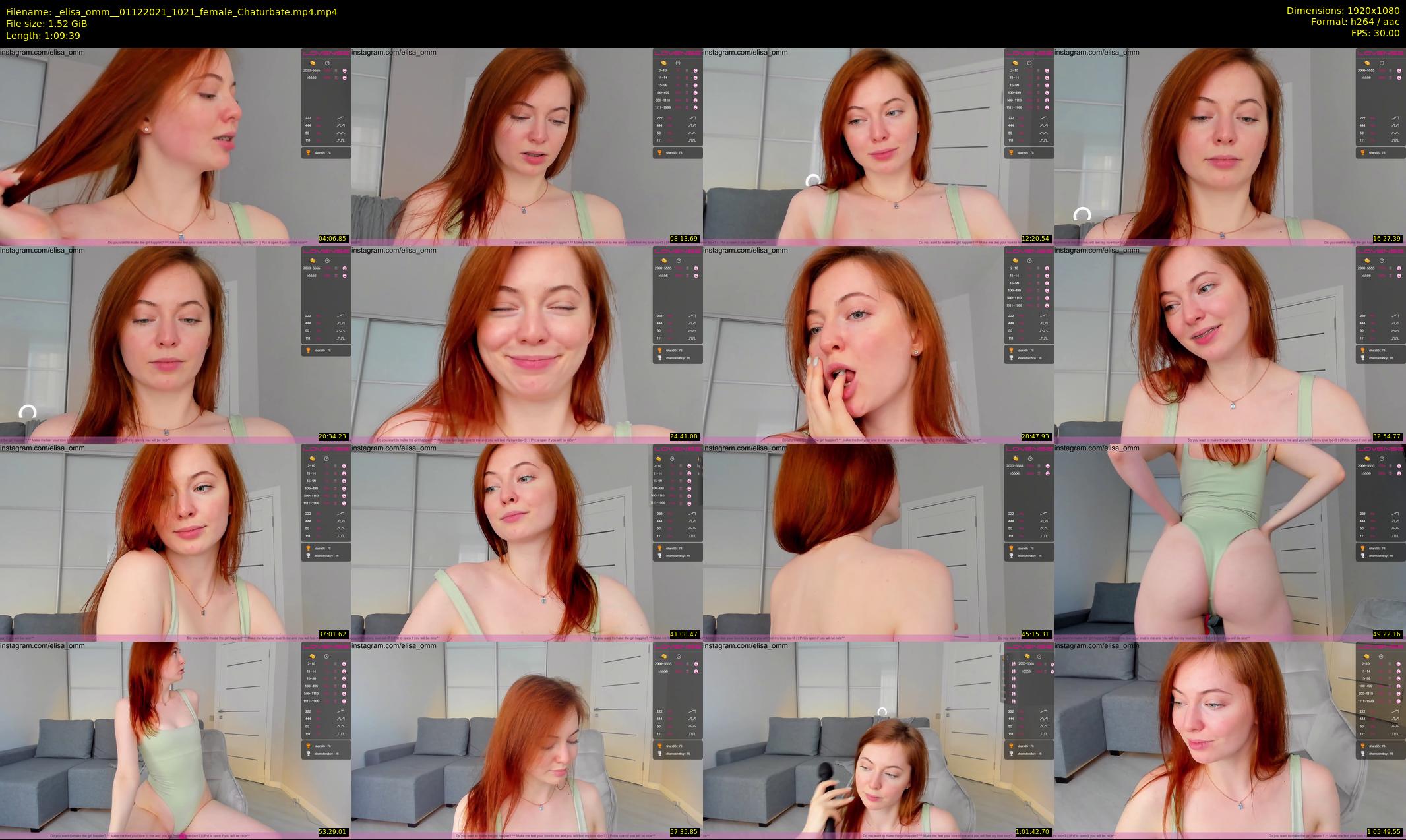 _elisa_omm_ — 70 minute Chaturbate female cam show recording, 1080p, Dec 1, 2021