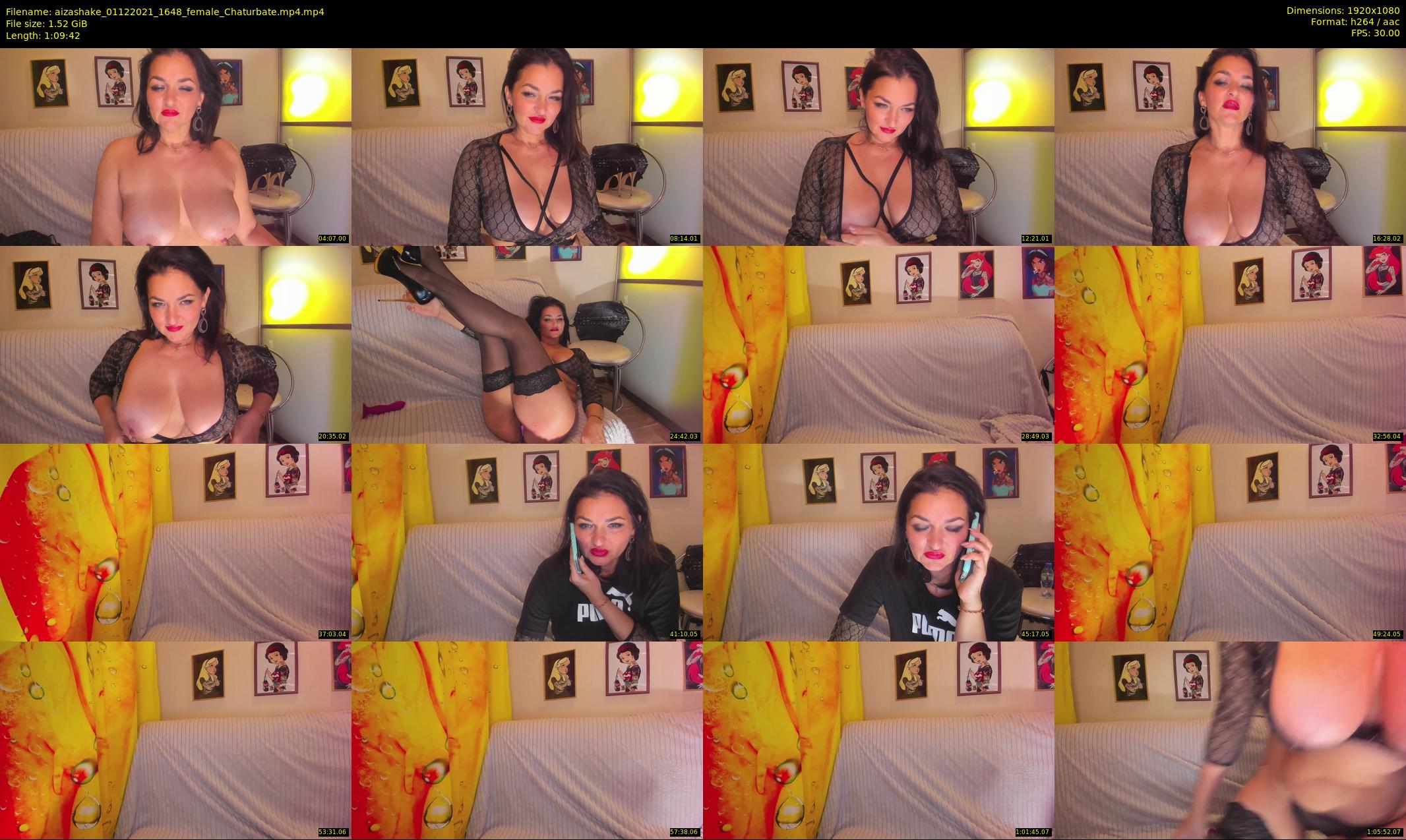aizashake — 70 minute Chaturbate female cam show recording, 1080p, Dec 1, 2021