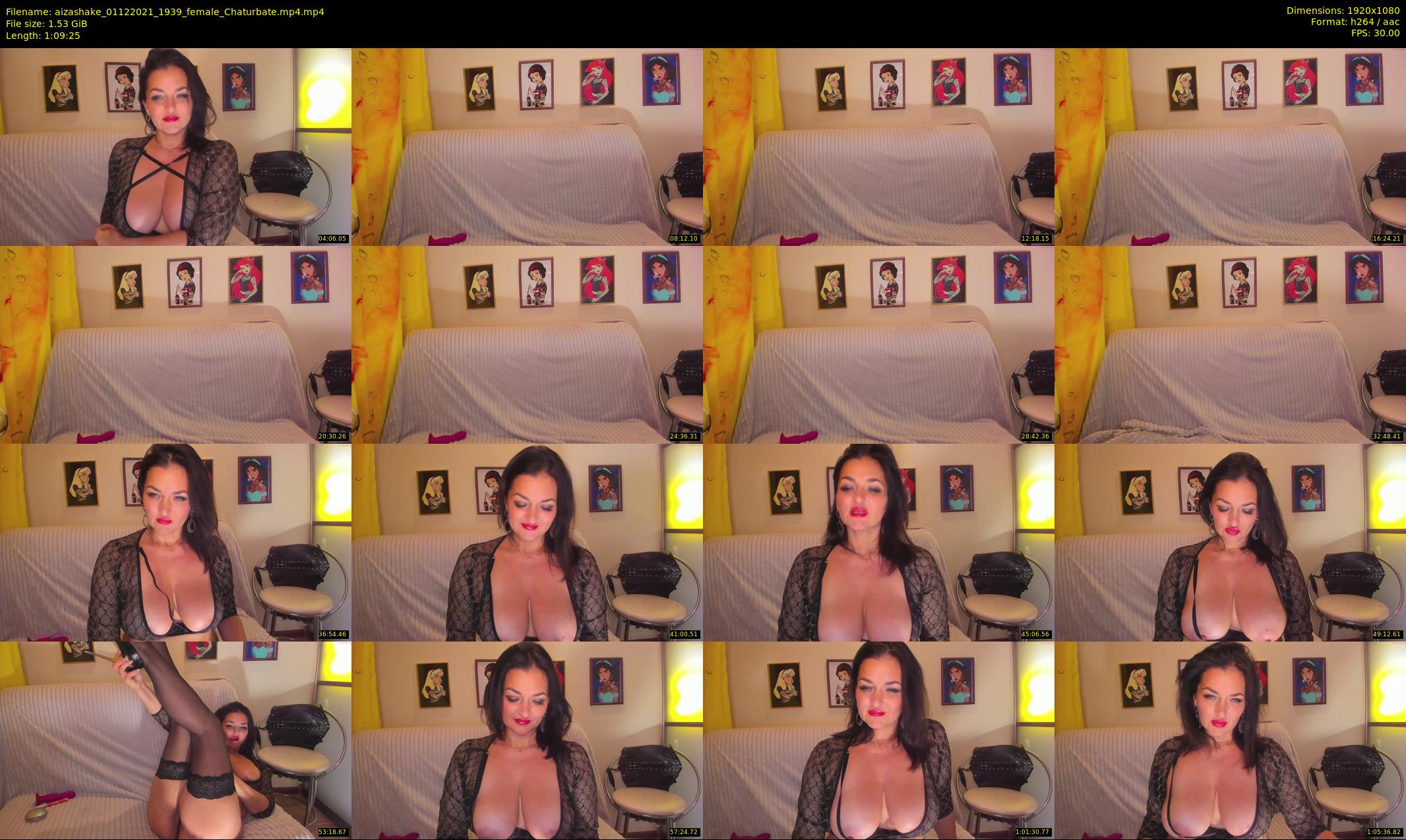 aizashake — 70 minute Chaturbate female cam show recording, 1080p, Dec 1, 2021