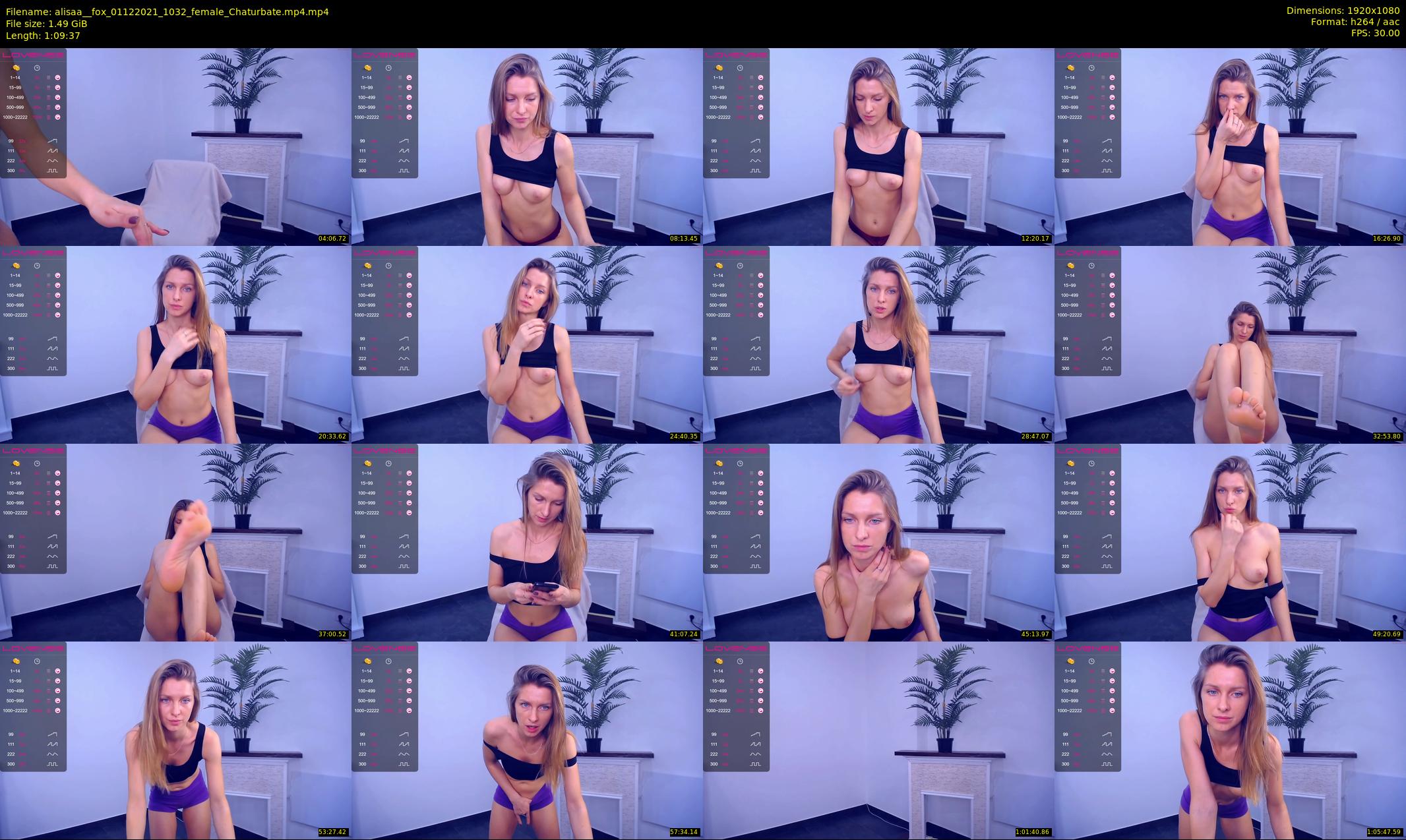 alisaa__fox — 70 minute Chaturbate female cam show recording, 1080p, Dec 1, 2021