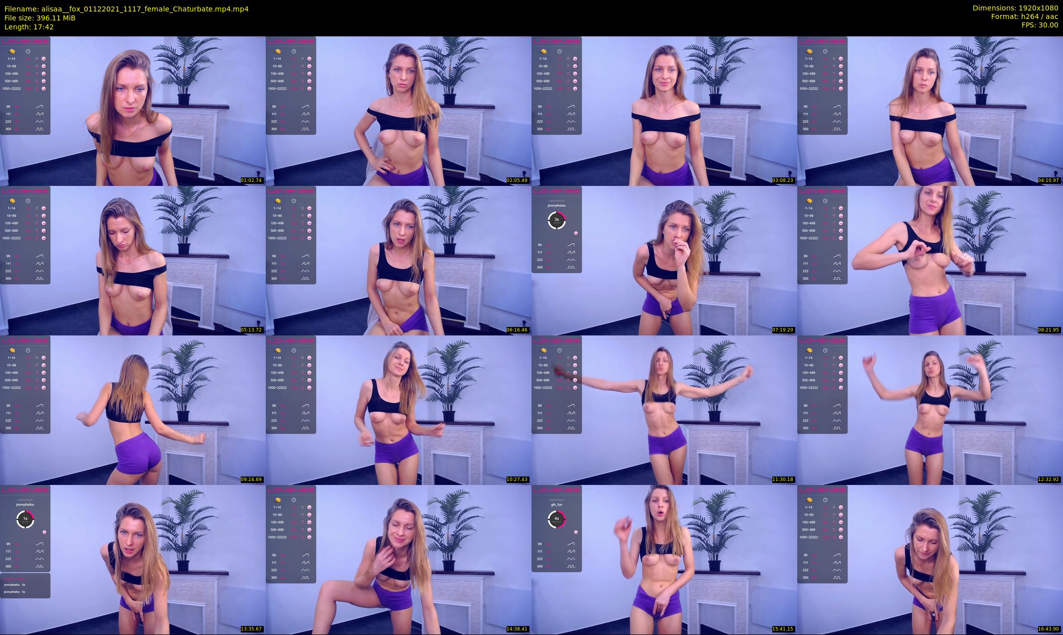 alisaa__fox — 18 minute Chaturbate female cam show recording, 1080p, Dec 1, 2021