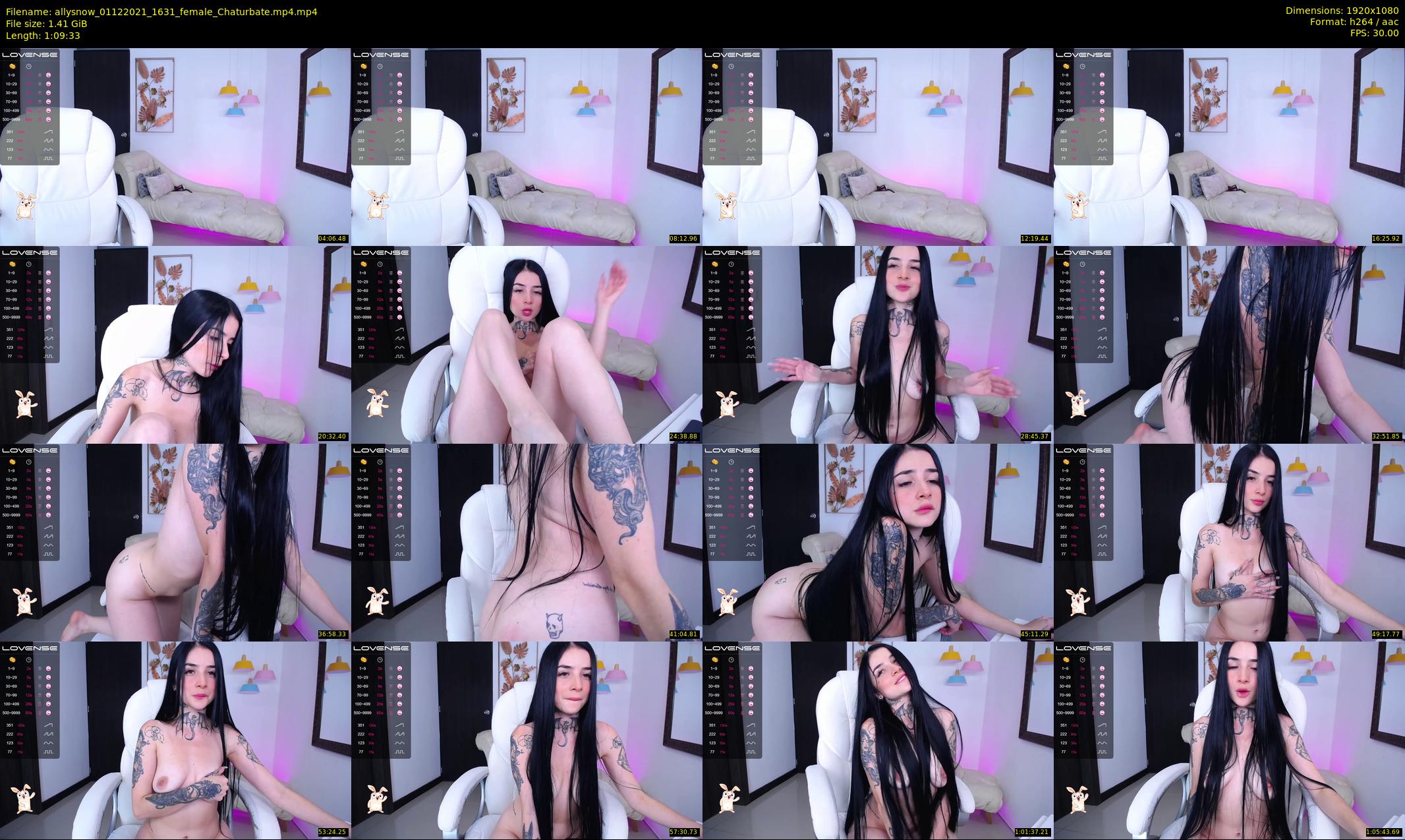 allysnow — 70 minute Chaturbate female cam show recording, 1080p, Dec 1, 2021