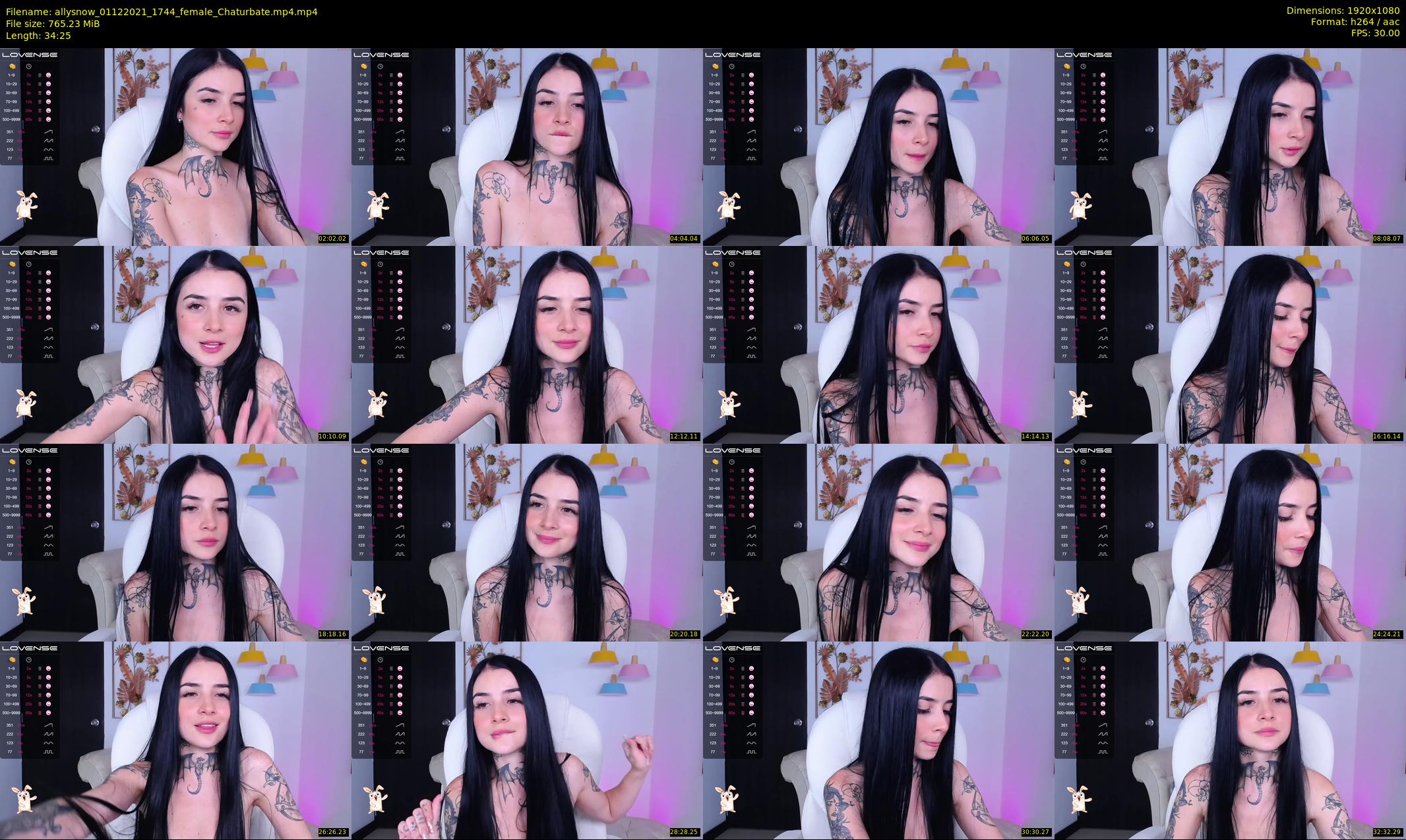 allysnow — 35 minute Chaturbate female cam show recording, 1080p, Dec 1, 2021