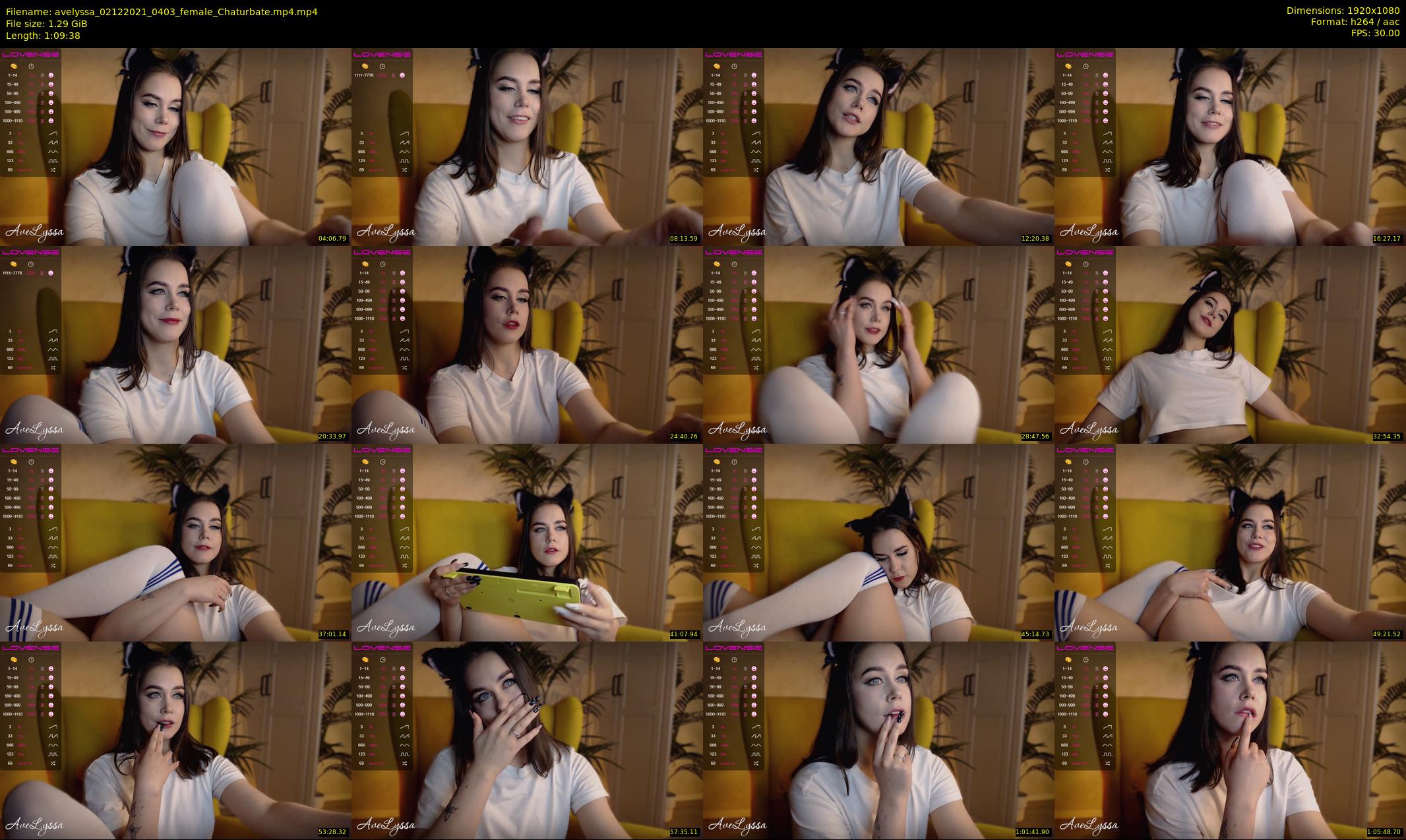 avelyssa — 70 minute Chaturbate female cam show recording, 1080p, Dec 2, 2021