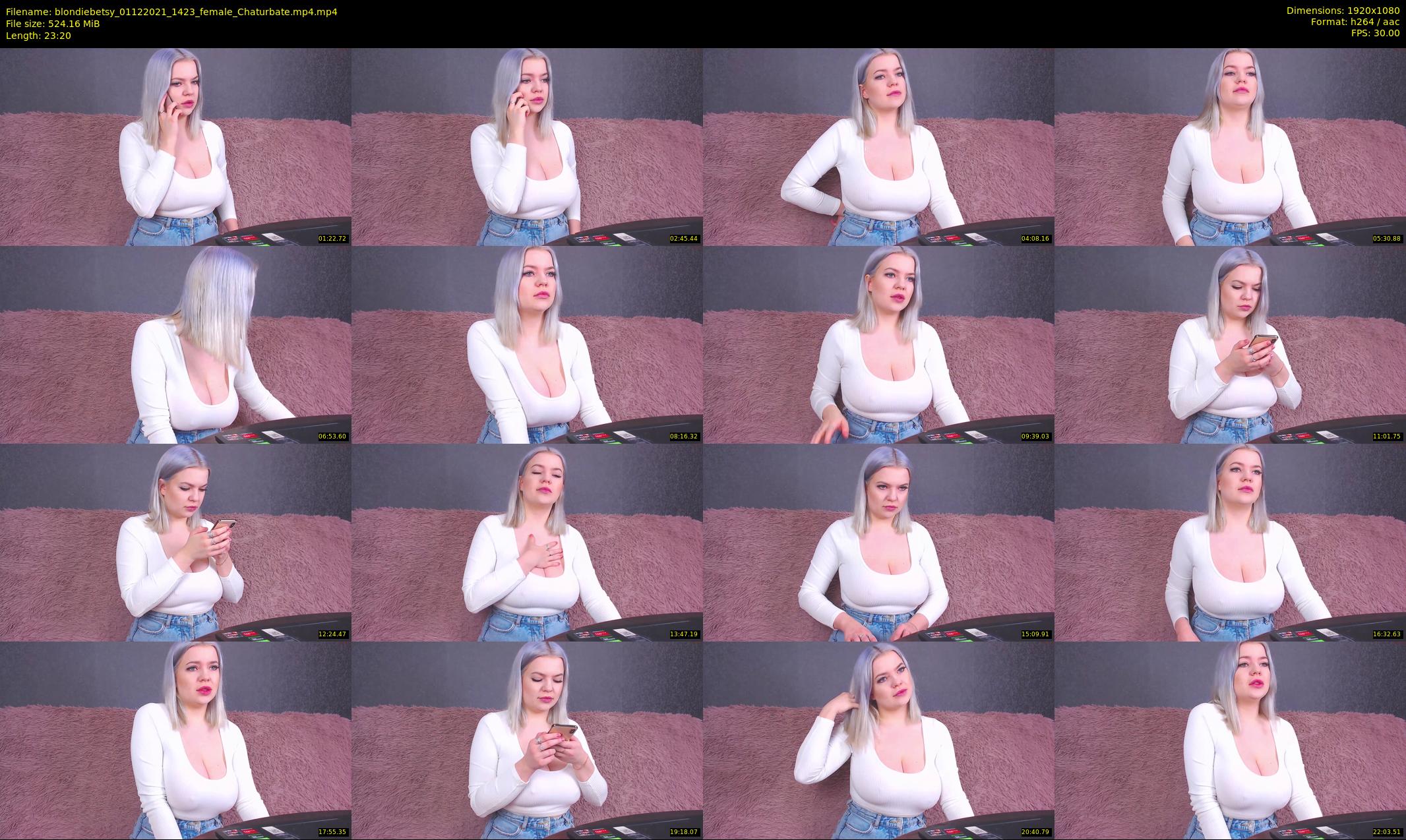 blondiebetsy — 24 minute Chaturbate female cam show recording, 1080p, Dec 1, 2021