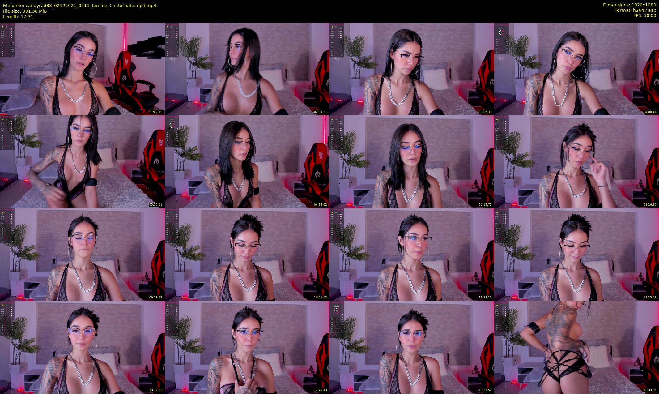 candyred88 — 18 minute Chaturbate female cam show recording, 1080p, Dec 2, 2021