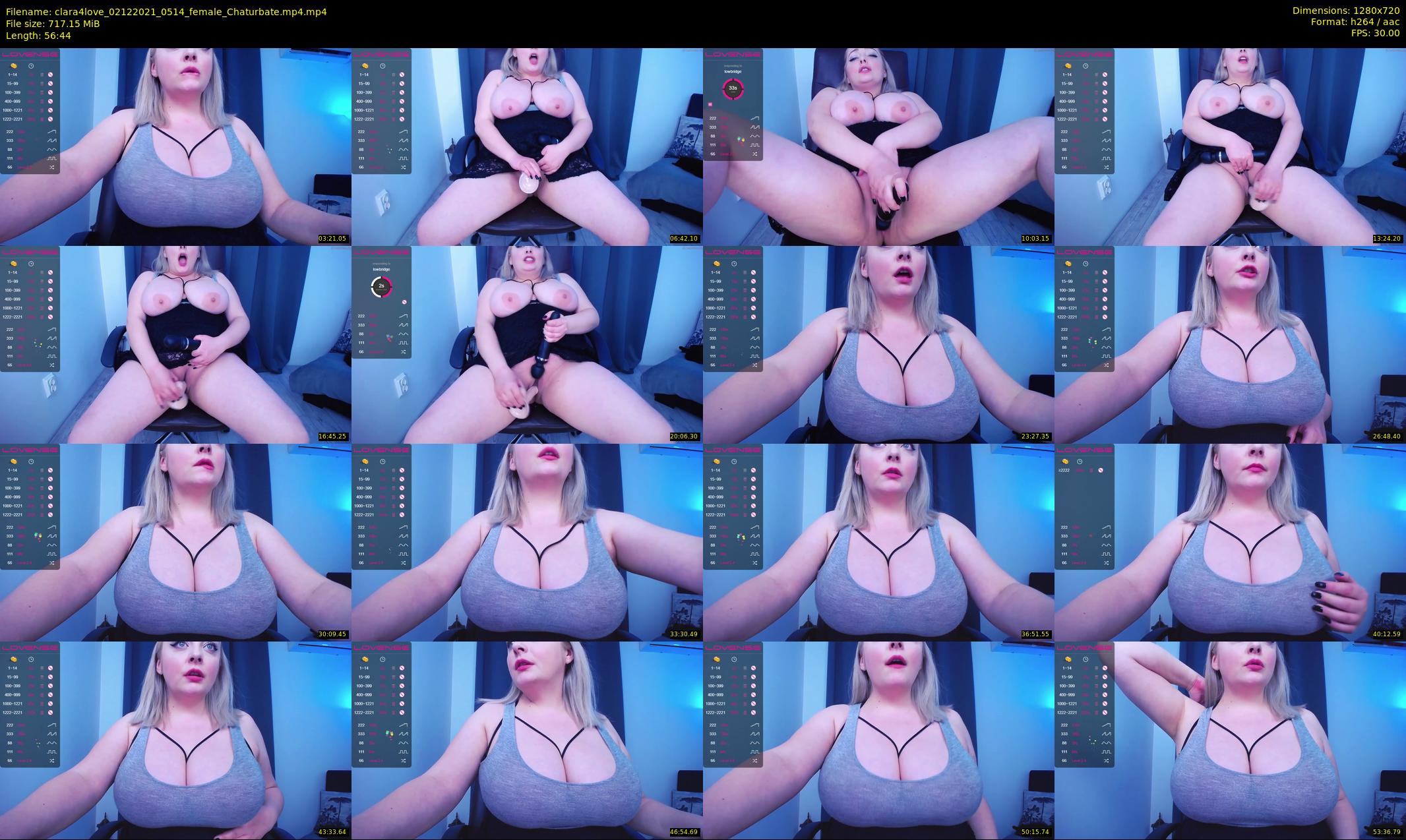 clara4love — 57 minute Chaturbate female cam show recording, 720p, Dec 2, 2021