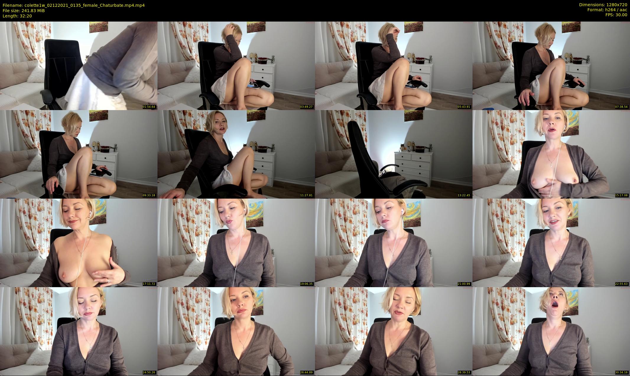 colette1w — 33 minute Chaturbate female cam show recording, 720p, Dec 2, 2021