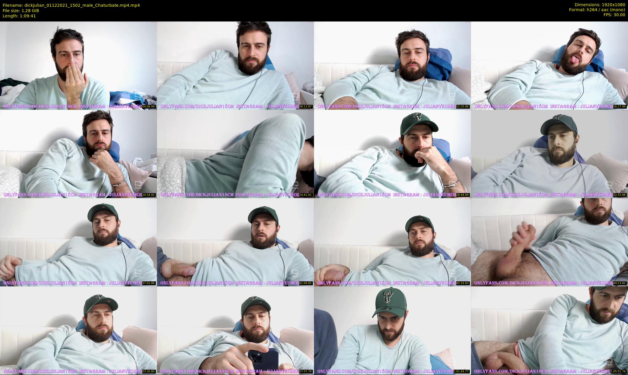 dickjulian — 70 minute Chaturbate male cam show recording, 1080p, Dec 1, 2021