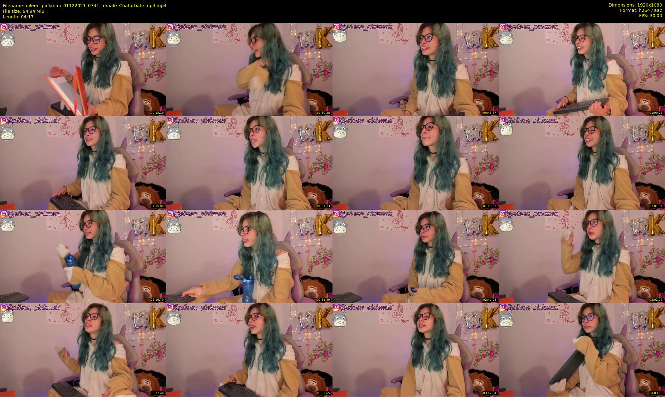 eileen_pinkman — 5 minute Chaturbate female cam show recording, 1080p, Dec 1, 2021