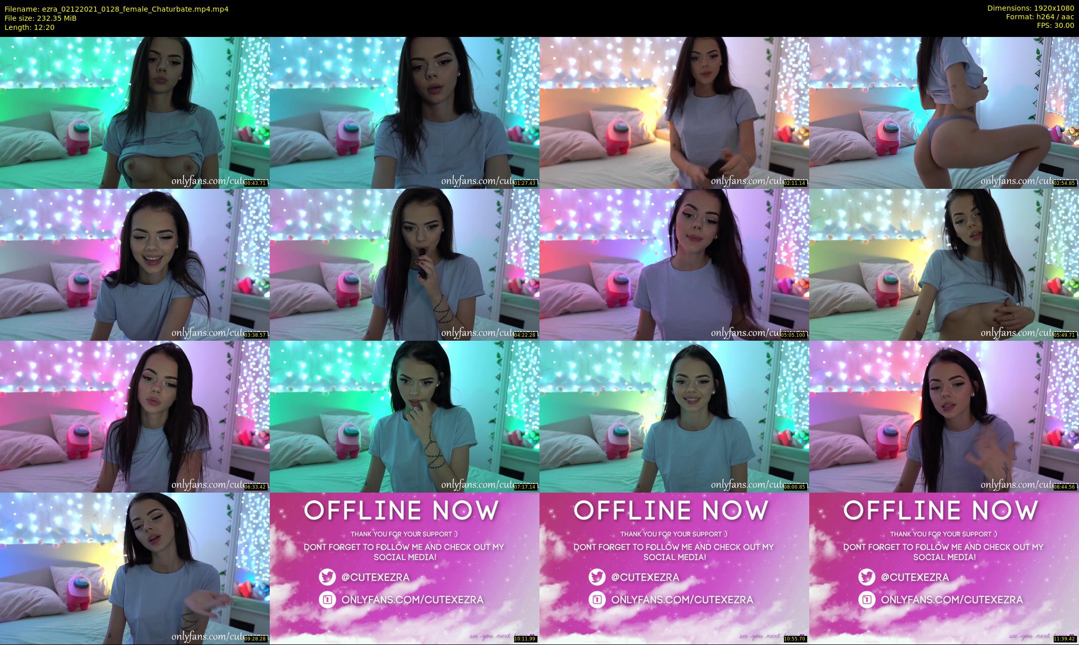 ezra — 13 minute Chaturbate female cam show recording, 1080p, Dec 2, 2021