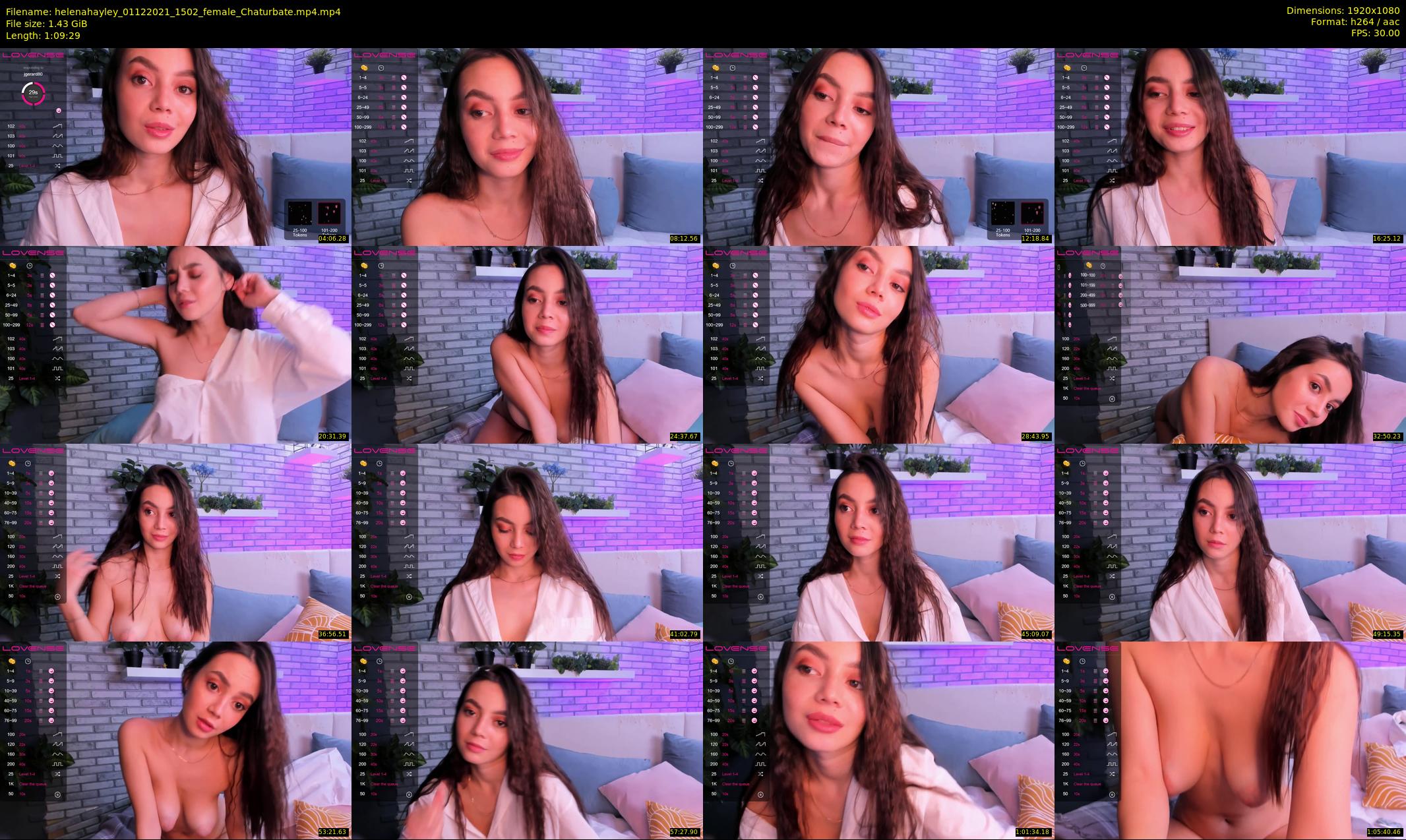helenahayley — 70 minute Chaturbate female cam show recording, 1080p, Dec 1, 2021