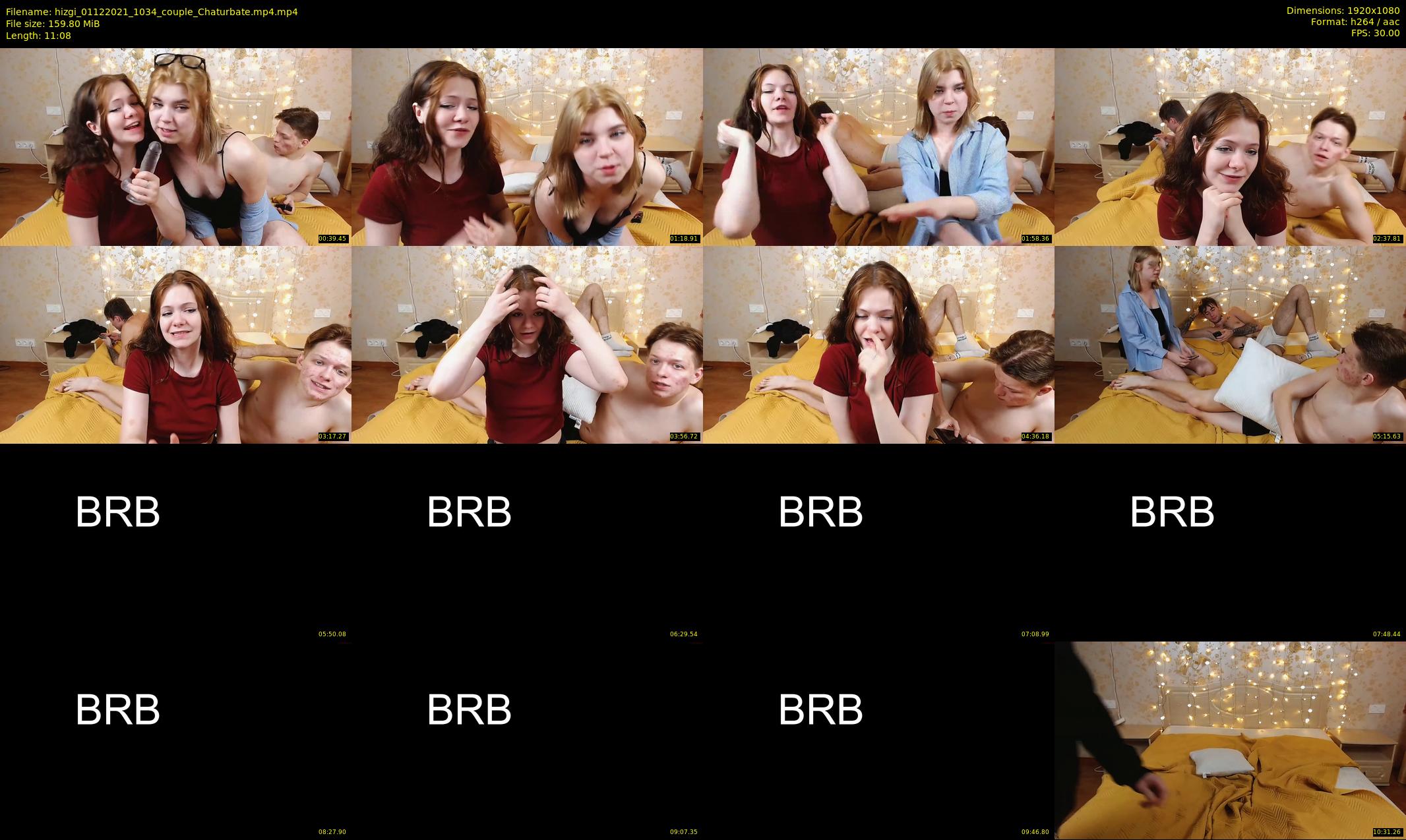 hizgi — 12 minute Chaturbate couple cam show recording, 1080p, Dec 1, 2021