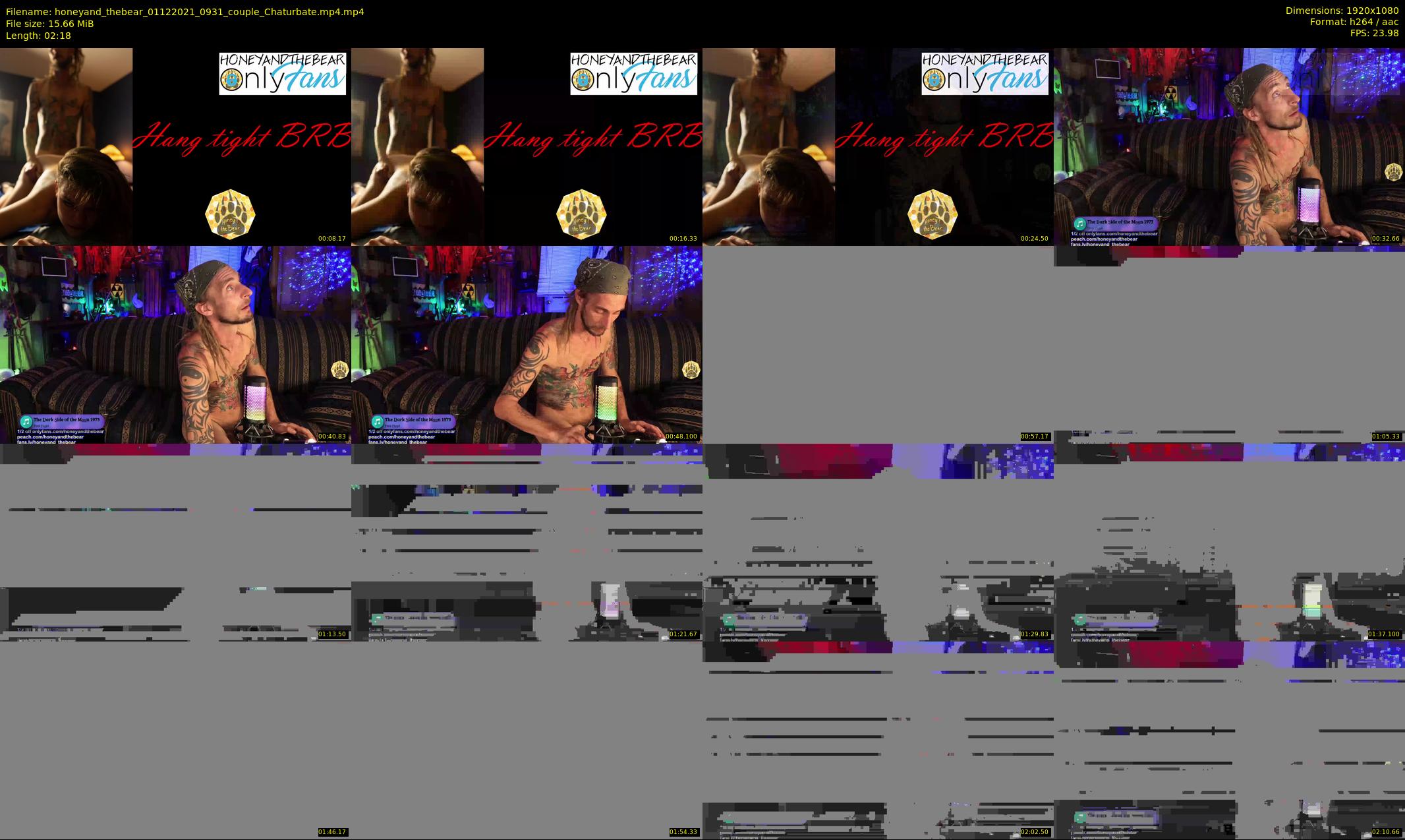 honeyand_thebear — 3 minute Chaturbate couple cam show recording, 1080p, Dec 1, 2021