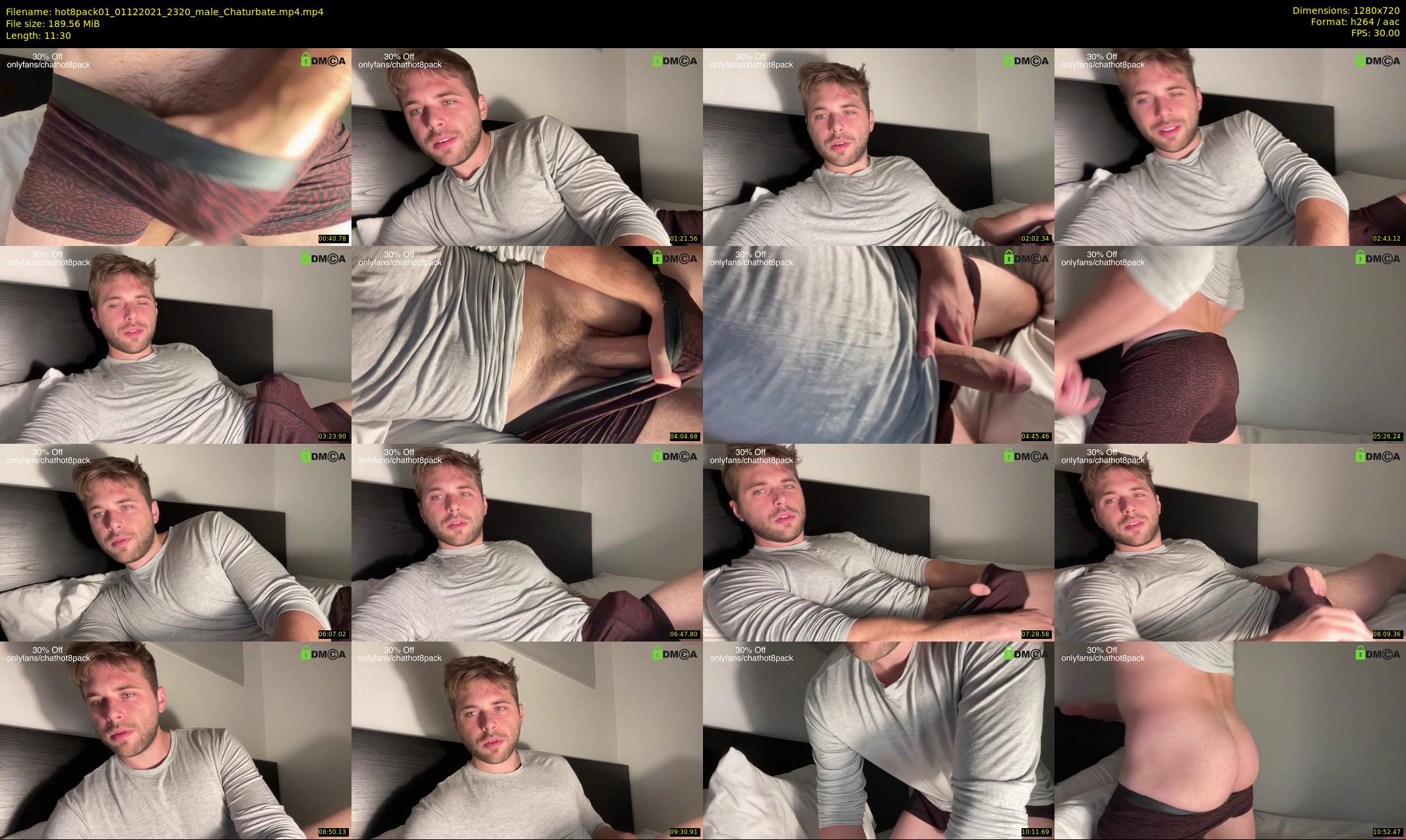 hot8pack01 — 12 minute Chaturbate male cam show recording, 720p, Dec 1, 2021