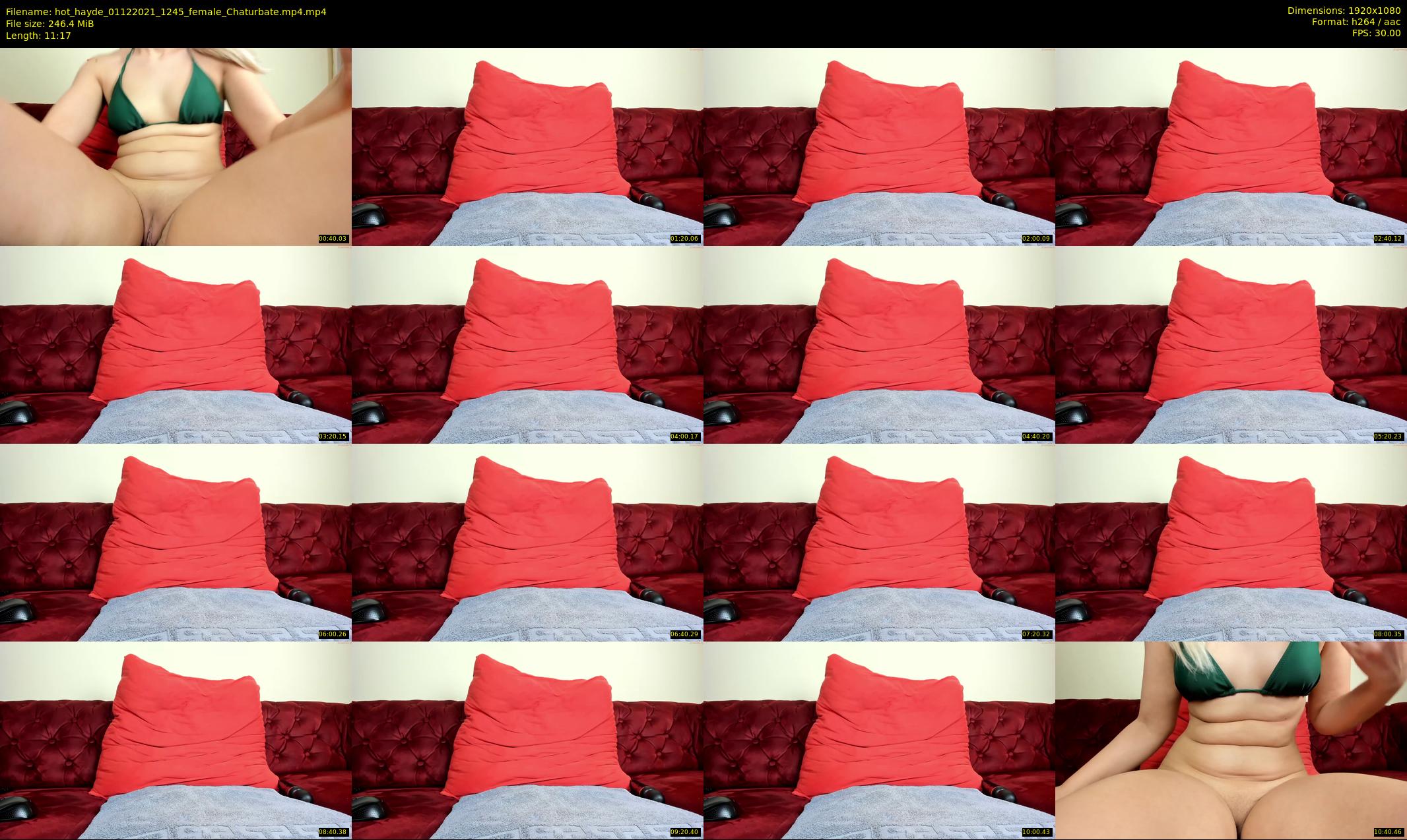 hot_hayde — 12 minute Chaturbate female cam show recording, 1080p, Dec 1, 2021