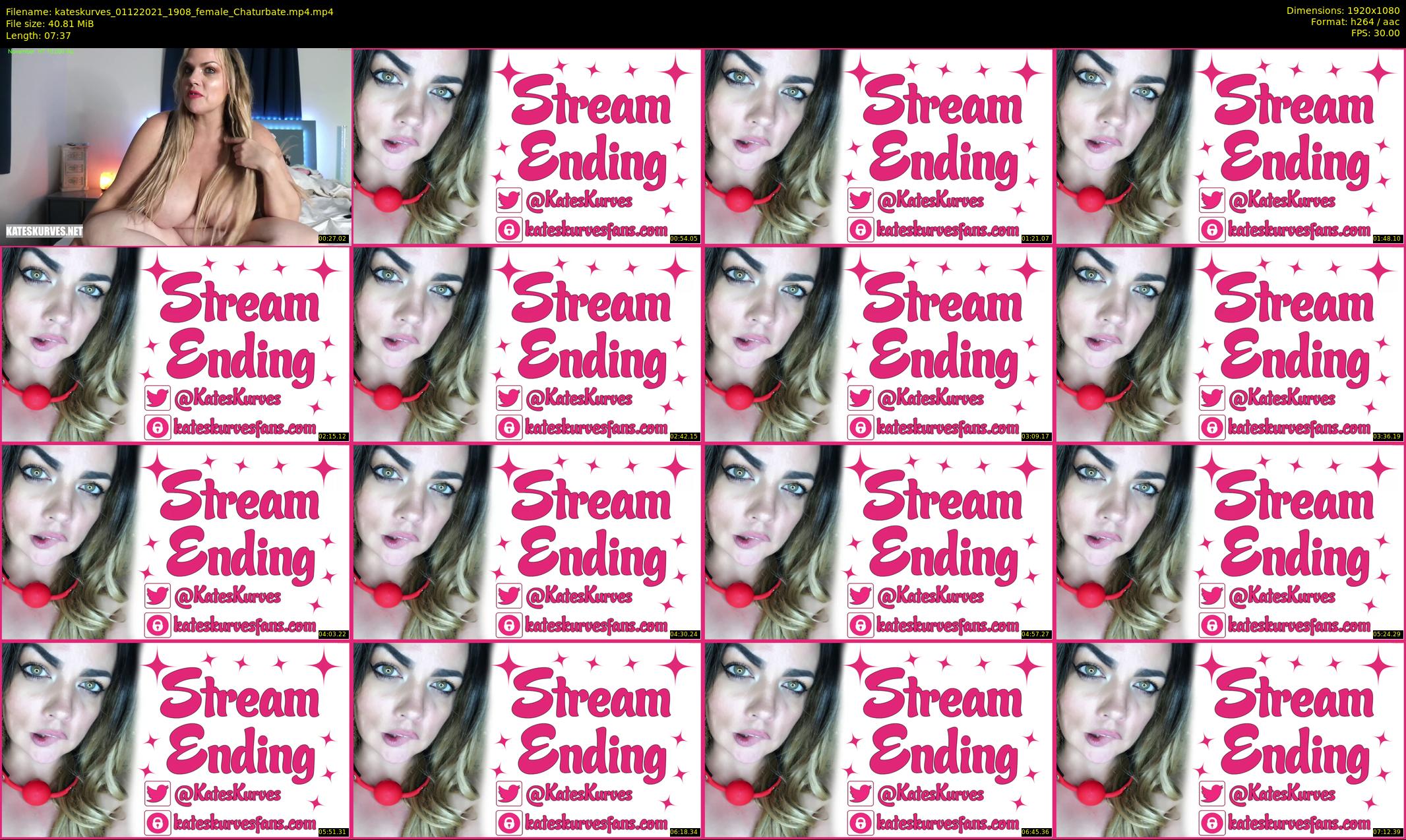 kateskurves — 8 minute Chaturbate female cam show recording, 1080p, Dec 1, 2021