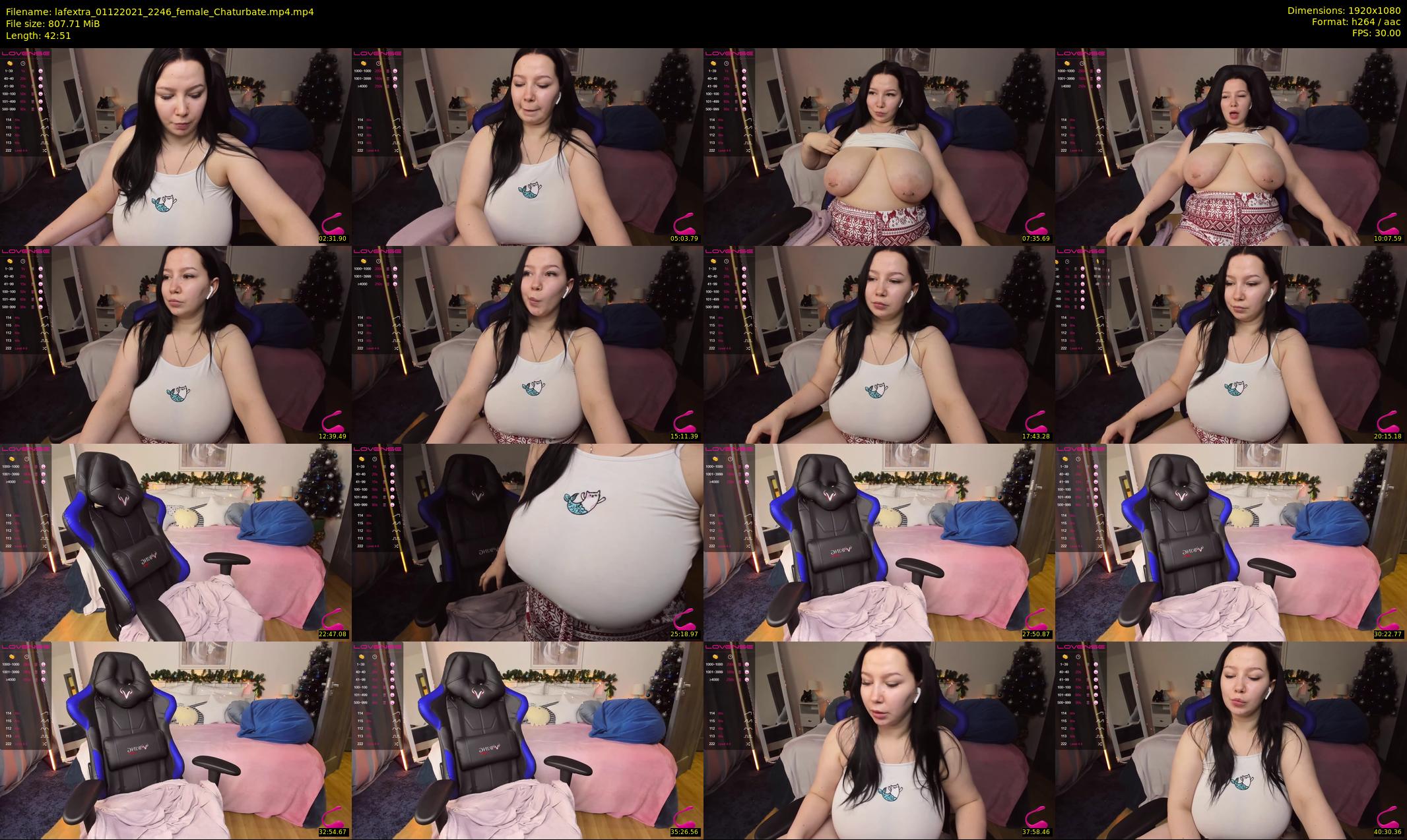 lafextra — 43 minute Chaturbate female cam show recording, 1080p, Dec 1, 2021