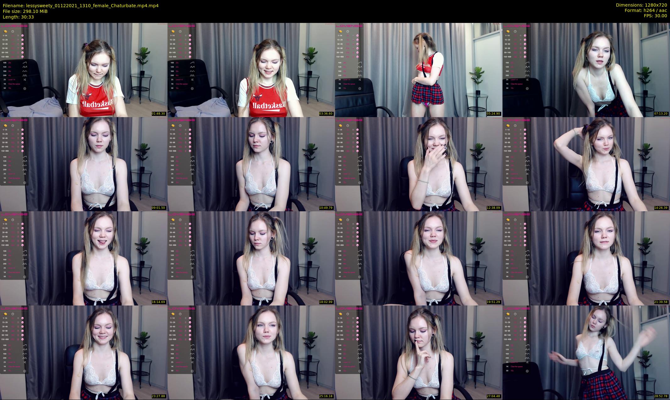 lessysweety — 31 minute Chaturbate female cam show recording, 720p, Dec 1, 2021
