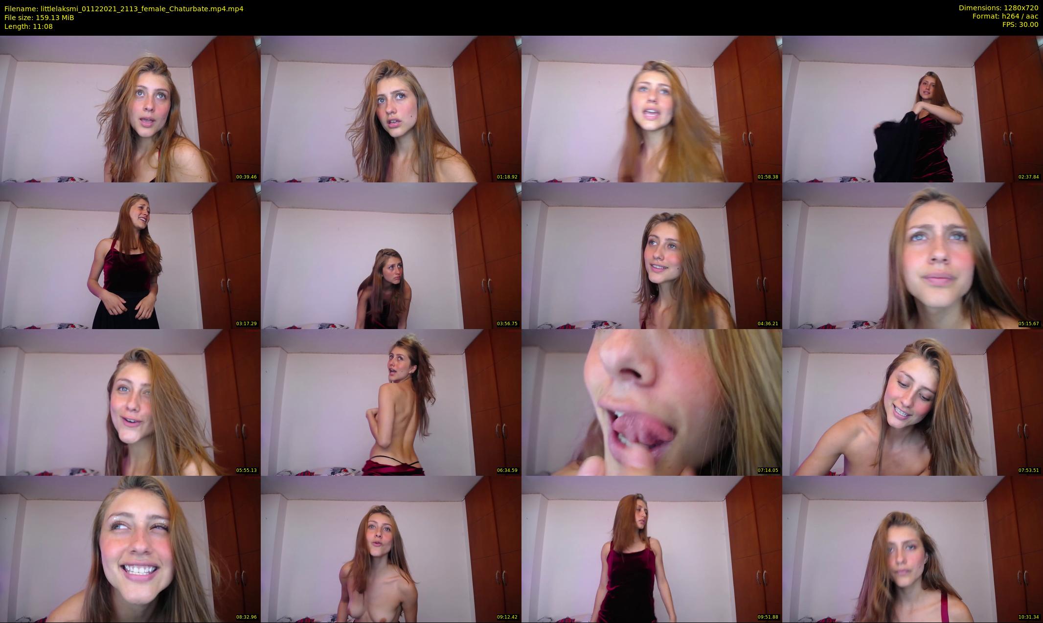 littlelaksmi — 12 minute Chaturbate female cam show recording, 720p, Dec 1, 2021