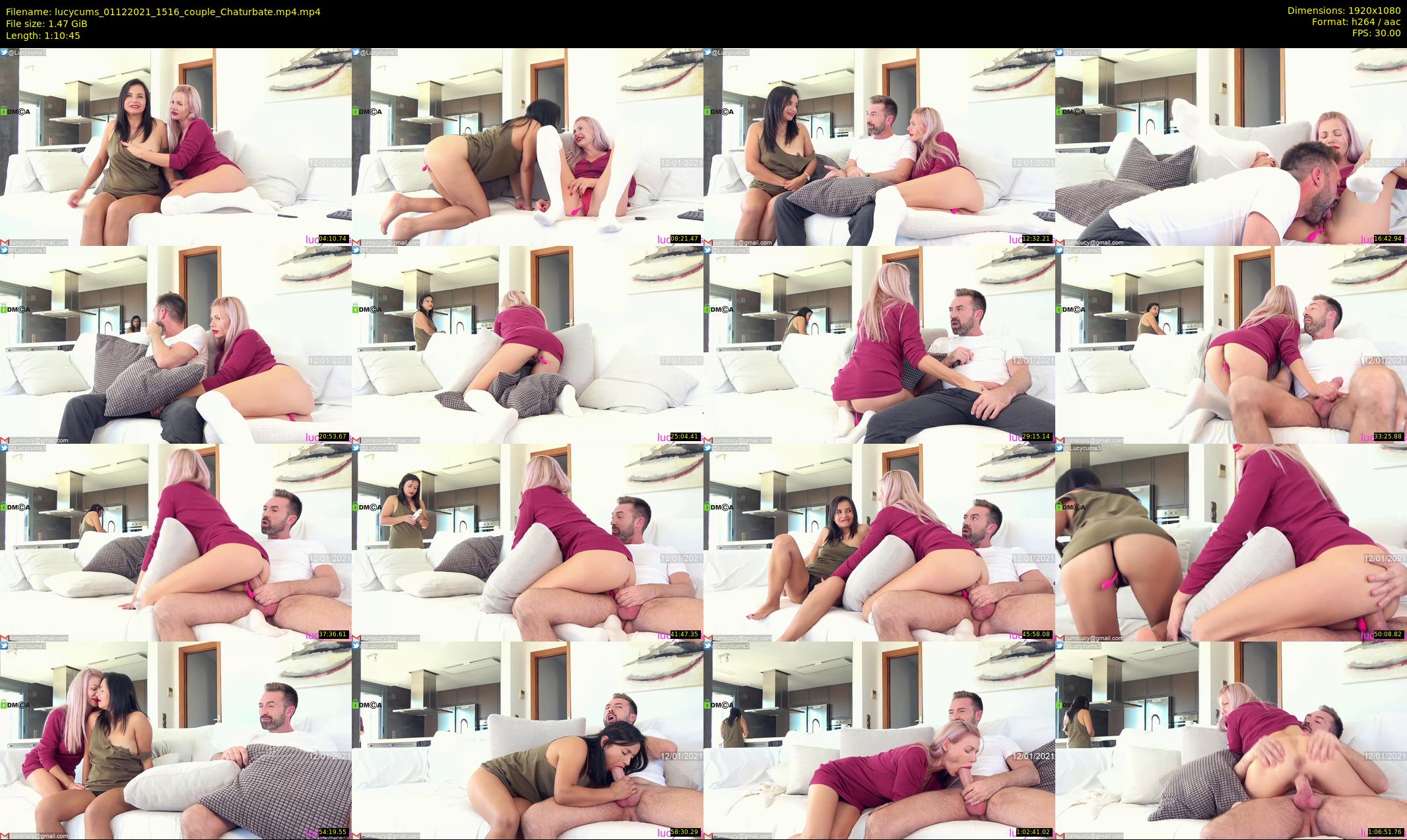 lucycums — 71 minute Chaturbate couple cam show recording, 1080p, Dec 1, 2021