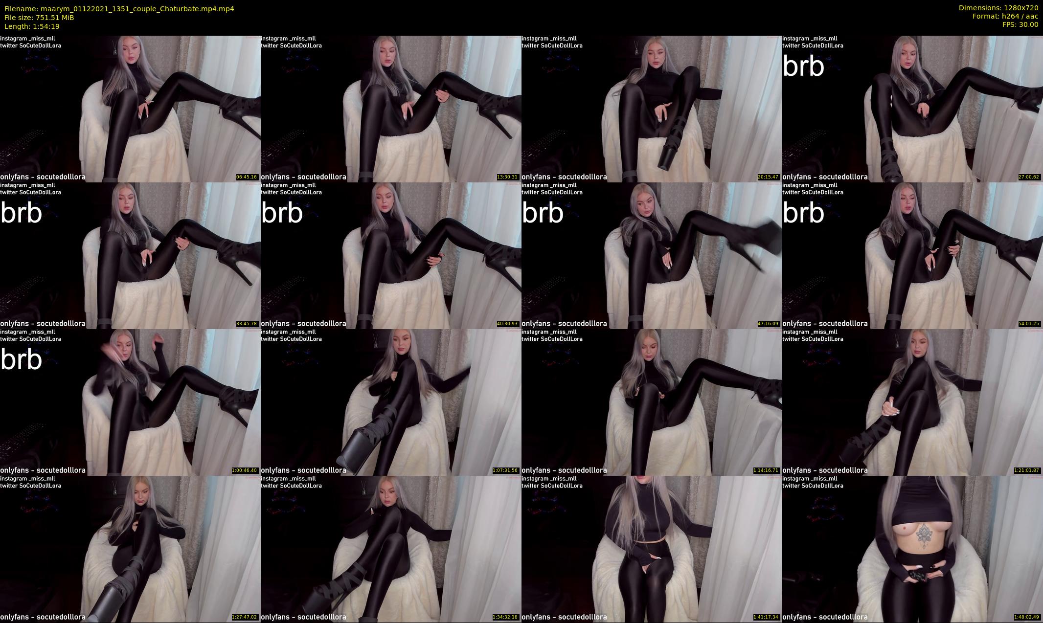maarym — 115 minute Chaturbate couple cam show recording, 720p, Dec 1, 2021