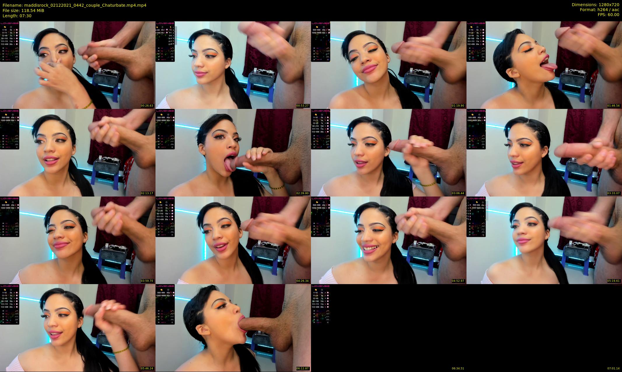 maddisrock — 8 minute Chaturbate couple cam show recording, 720p, Dec 2, 2021