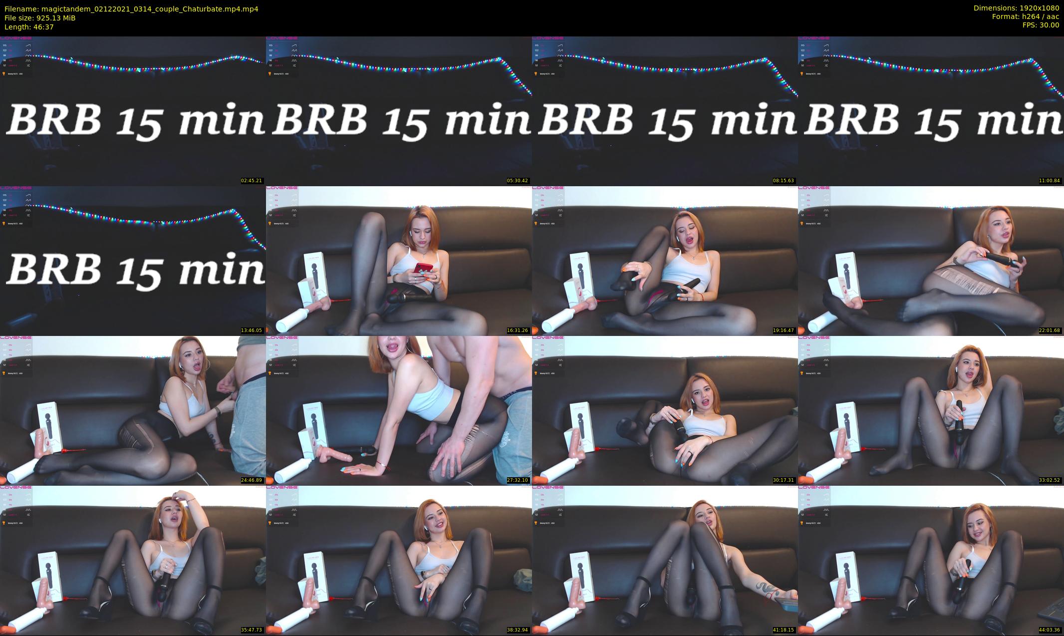 magictandem — 47 minute Chaturbate couple cam show recording, 1080p, Dec 2, 2021