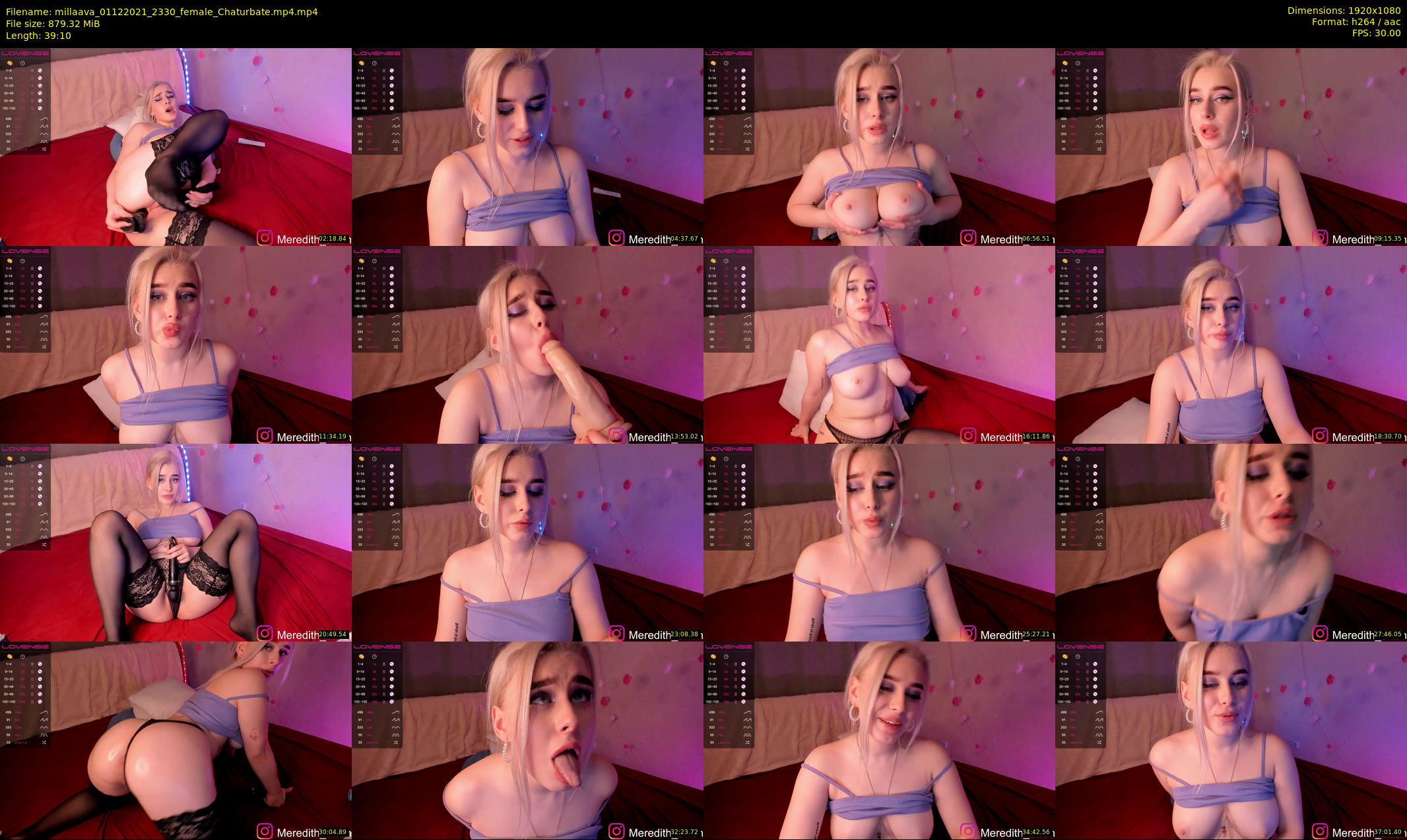 millaava — 40 minute Chaturbate female cam show recording, 1080p, Dec 1, 2021