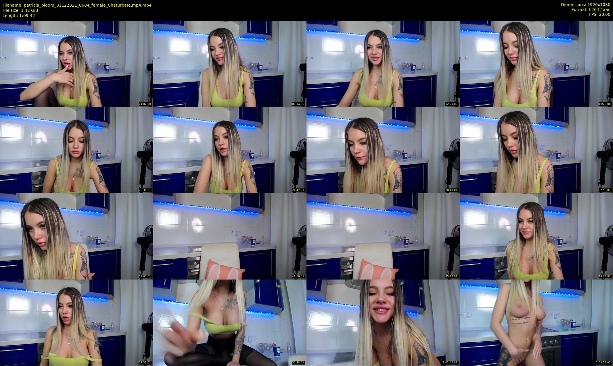 patricia_bloom — 70 minute Chaturbate female cam show recording, 1080p, Dec 1, 2021