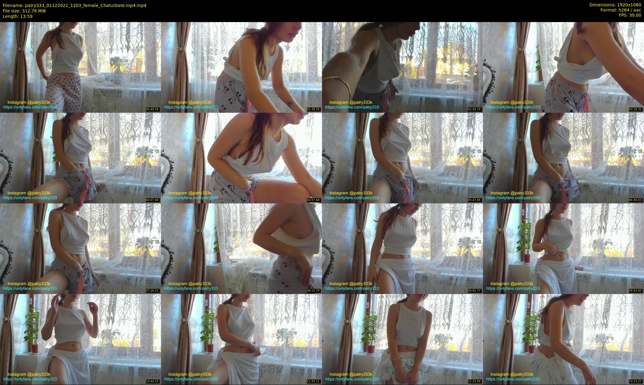 patry333 — 14 minute Chaturbate female cam show recording, 1080p, Dec 1, 2021
