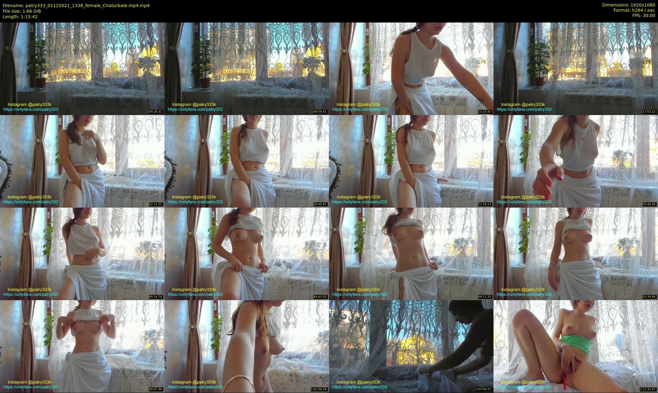 patry333 — 76 minute Chaturbate female cam show recording, 1080p, Dec 1, 2021